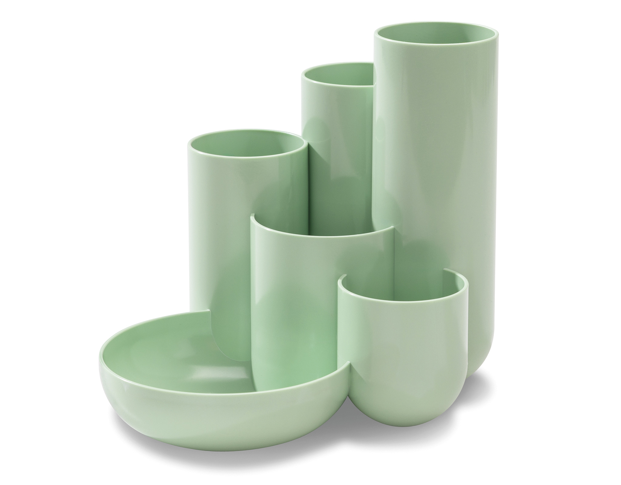 HAN Pennenhouder 6 Vakken Pastel Groen