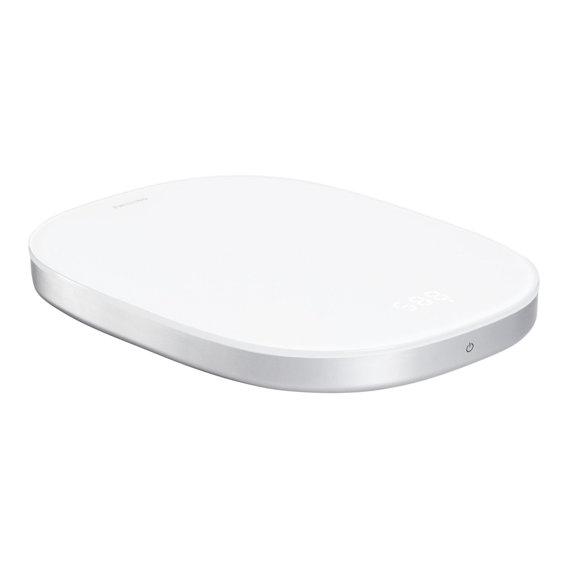 Zwilling Enfinigy Keukenweegschaal Wit/Zilver - tot 10kg - 24x19 cm - met USB