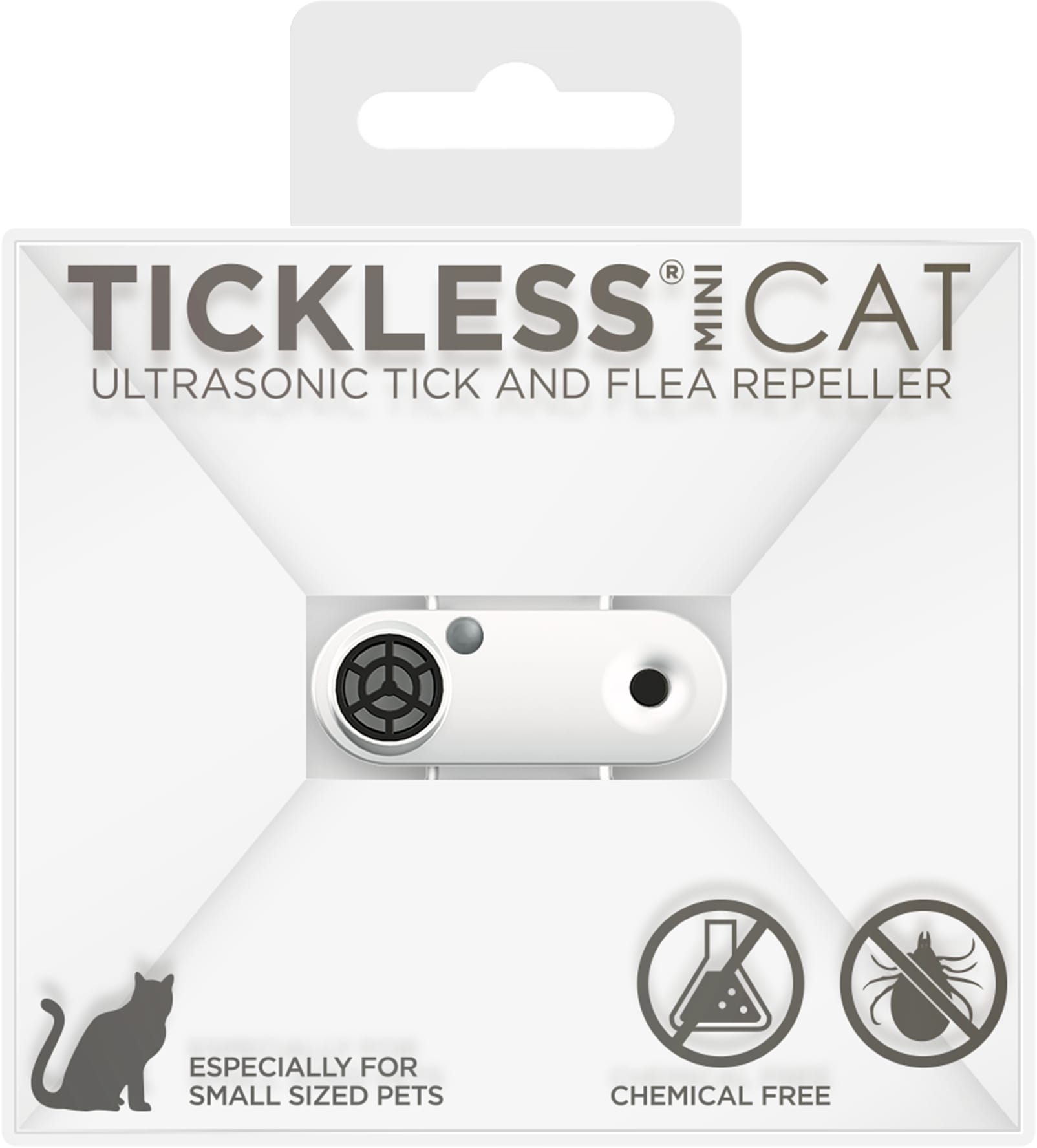 Protect One Tickless Mini Cat Wit tegen Teken en Vlooien