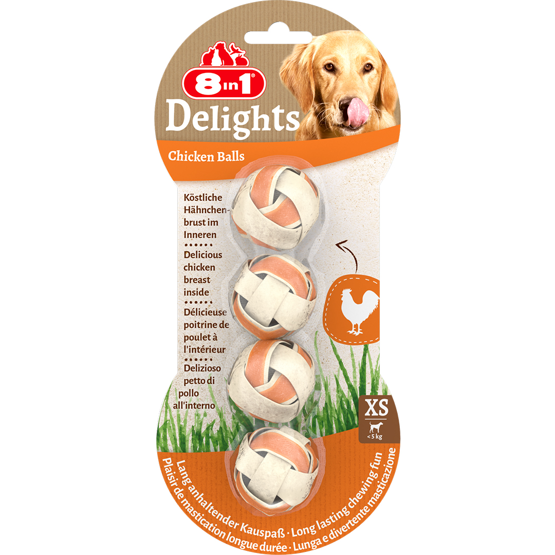 8in1 Delights Balls small The Original - 4 stuks