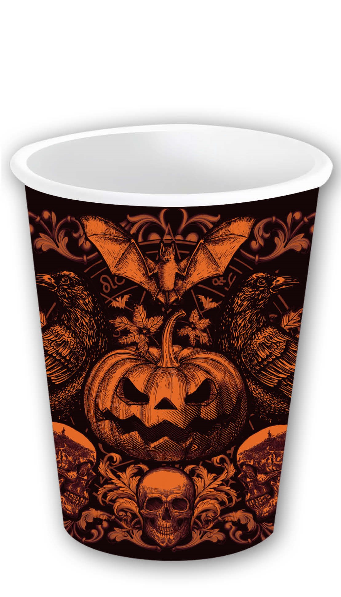 Bekers Gothic Pumpkin 240ml 6 stuks