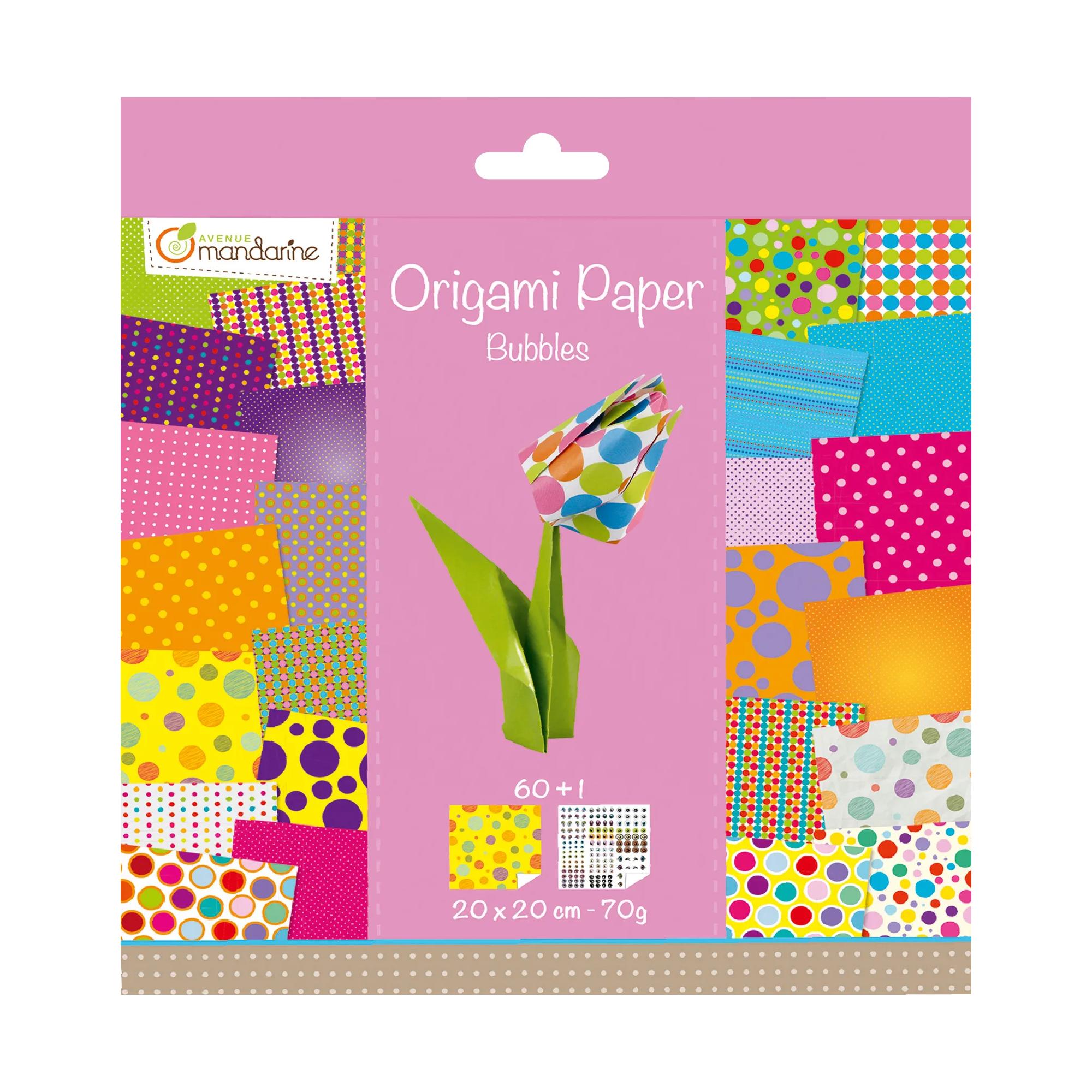 My Mandarine Origamie Papier Bubbels 60 vel 20x20 cm