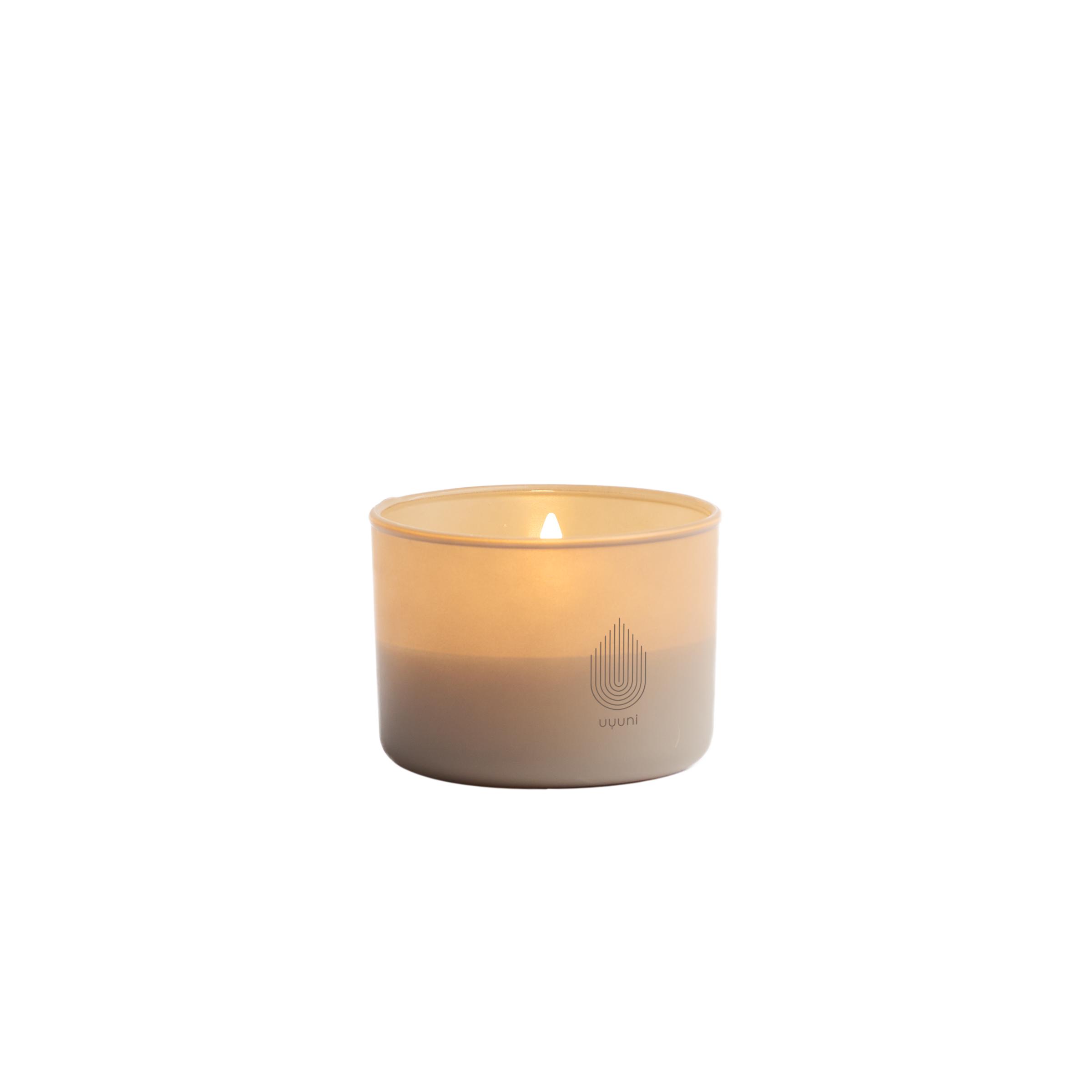 Uyuni Lighting Kaars op Batterij Beige 8.2x6 cm - Glas - op Batterijen (excl.)