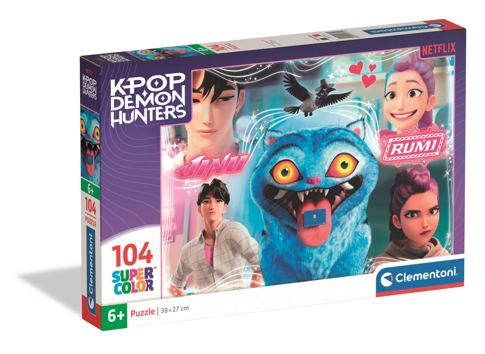 Clementoni Puzzel KPop Demon Hunters 3 - 104 Stuks Super