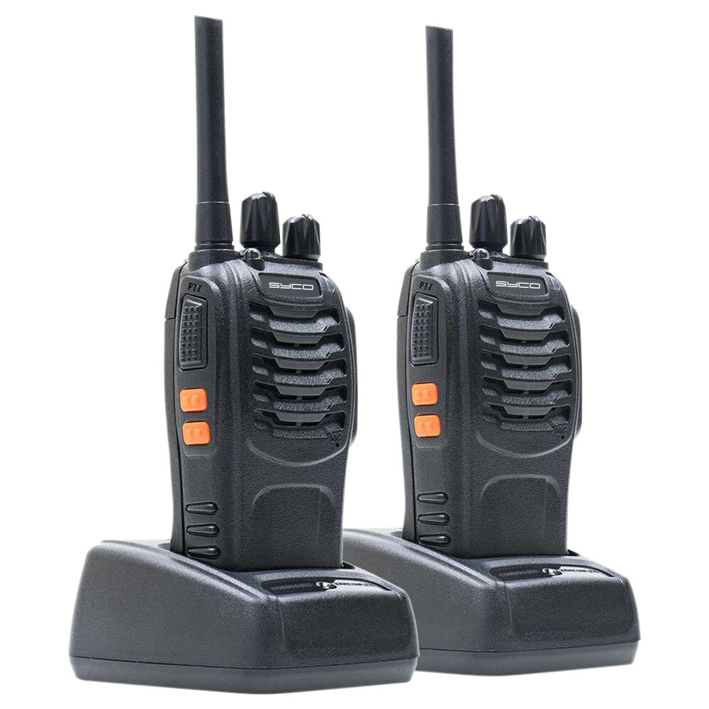 Syco Walkie-Talkie Portable PMR446 Radio Tot max 10km bereik met Led-zaklamp