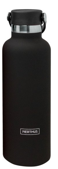 Nerthus Isoleerfles Zwart 750ml - Drinkfles Sport Vacuum