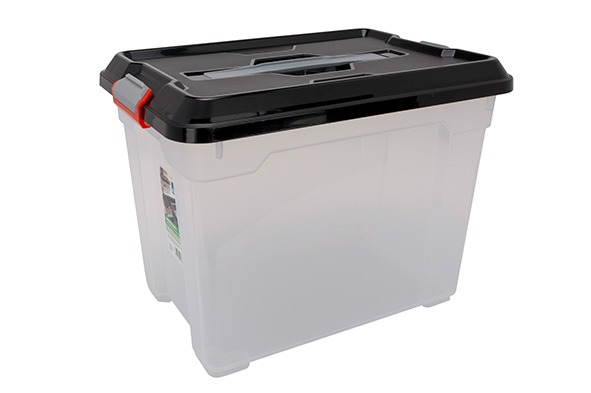 KIS Opbergbox Moover S 18 l Transparant/Zwart - 38x26.5x28.5 cm