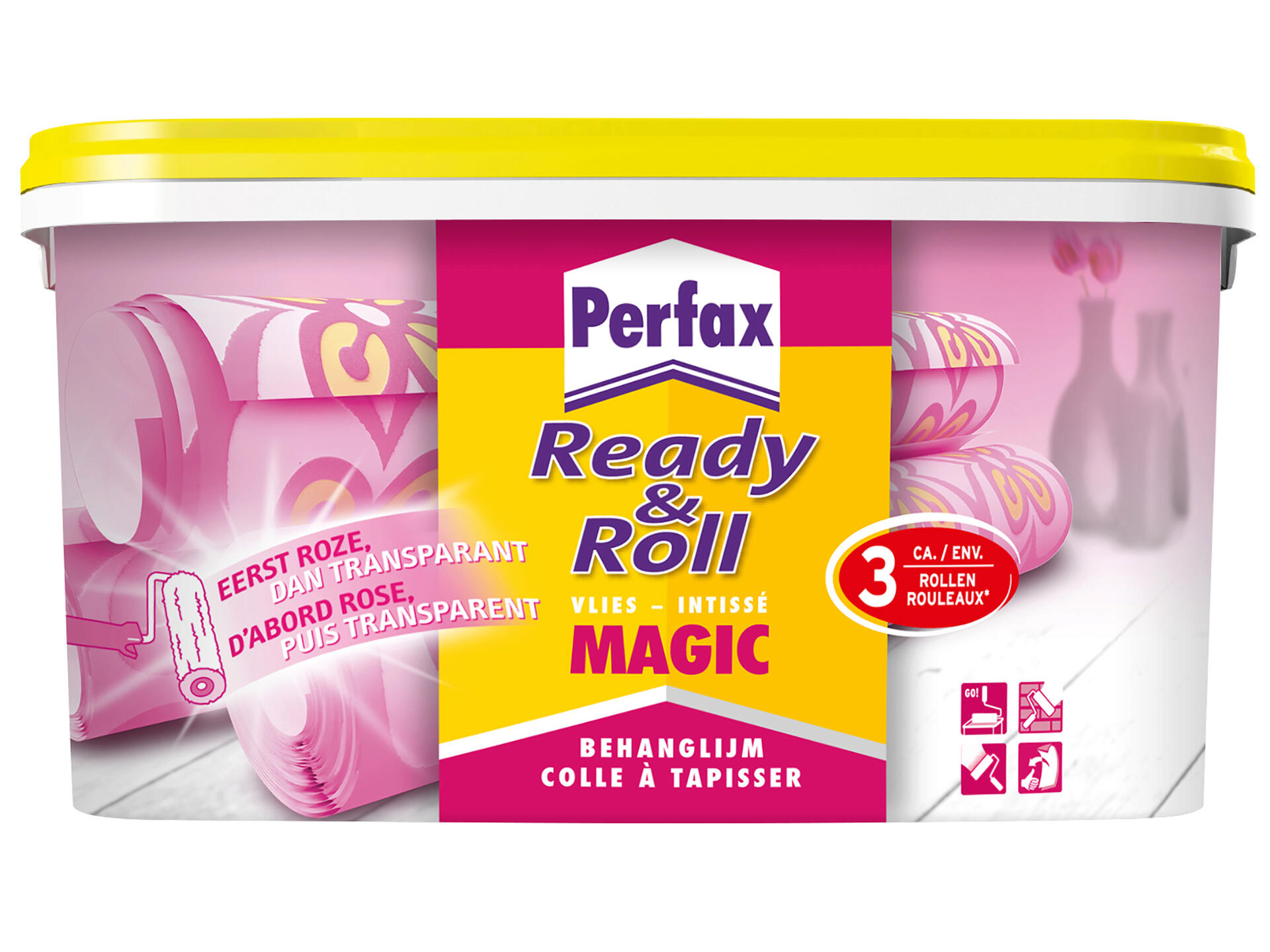 Perfax Magic Ready & Roll 2.25 kg Kant en Klaar - Roze Wordt Transparant