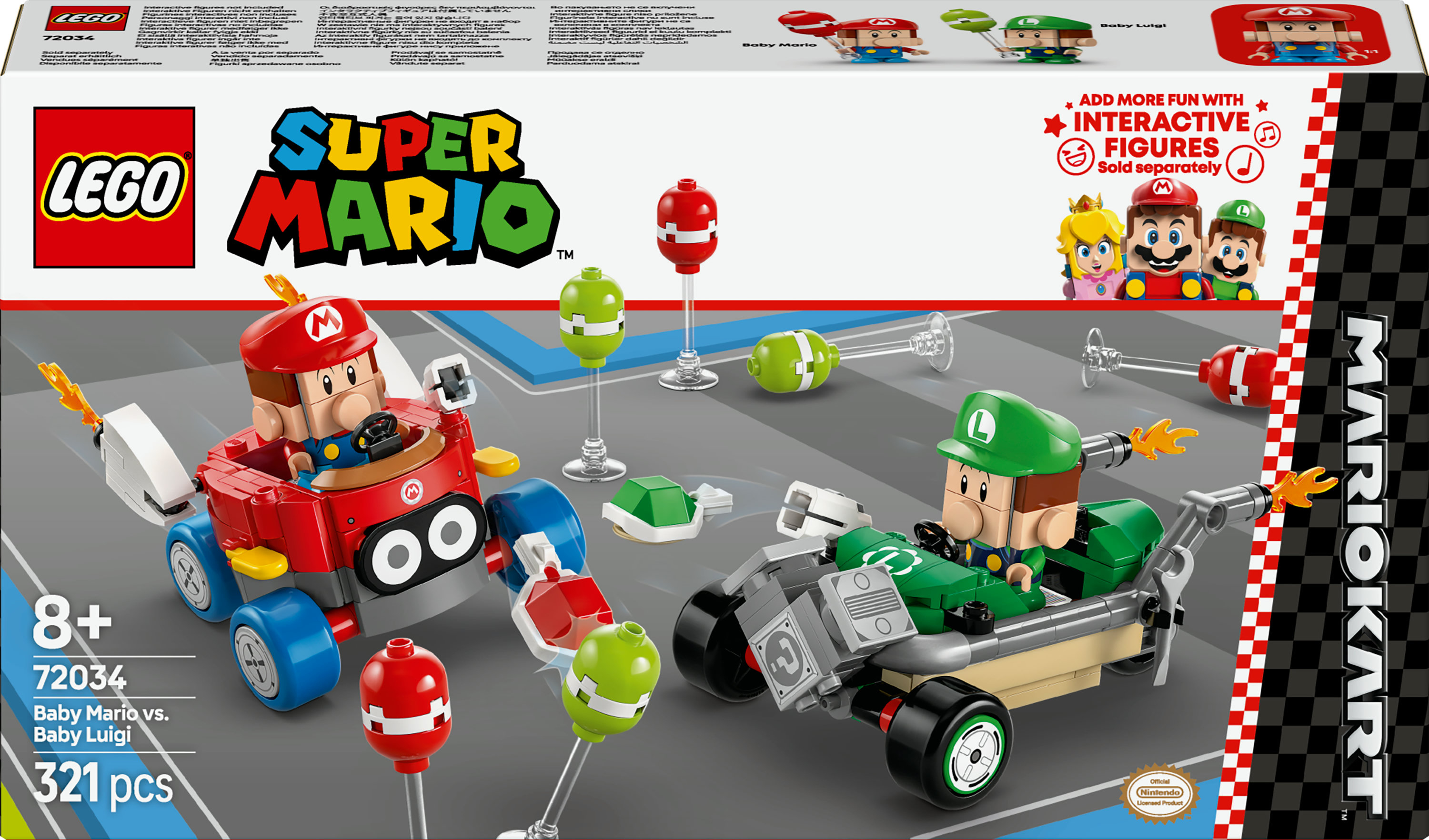 LEGO Super Mario 72034 Mario kart Baby Mario vs. Baby Luigi