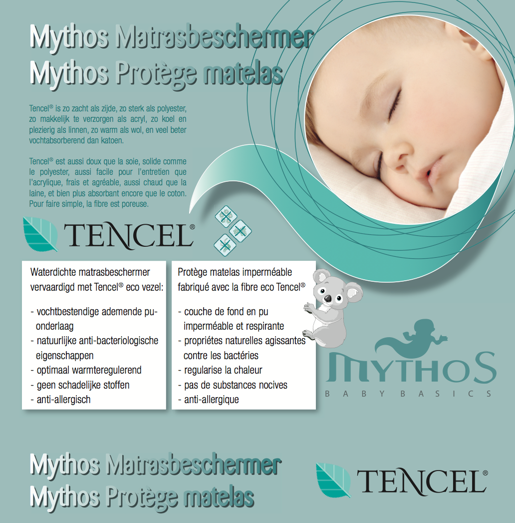 Mythos Matrasbeschermer Park Tencel Ademend-Waterdicht PU 75x95 cm