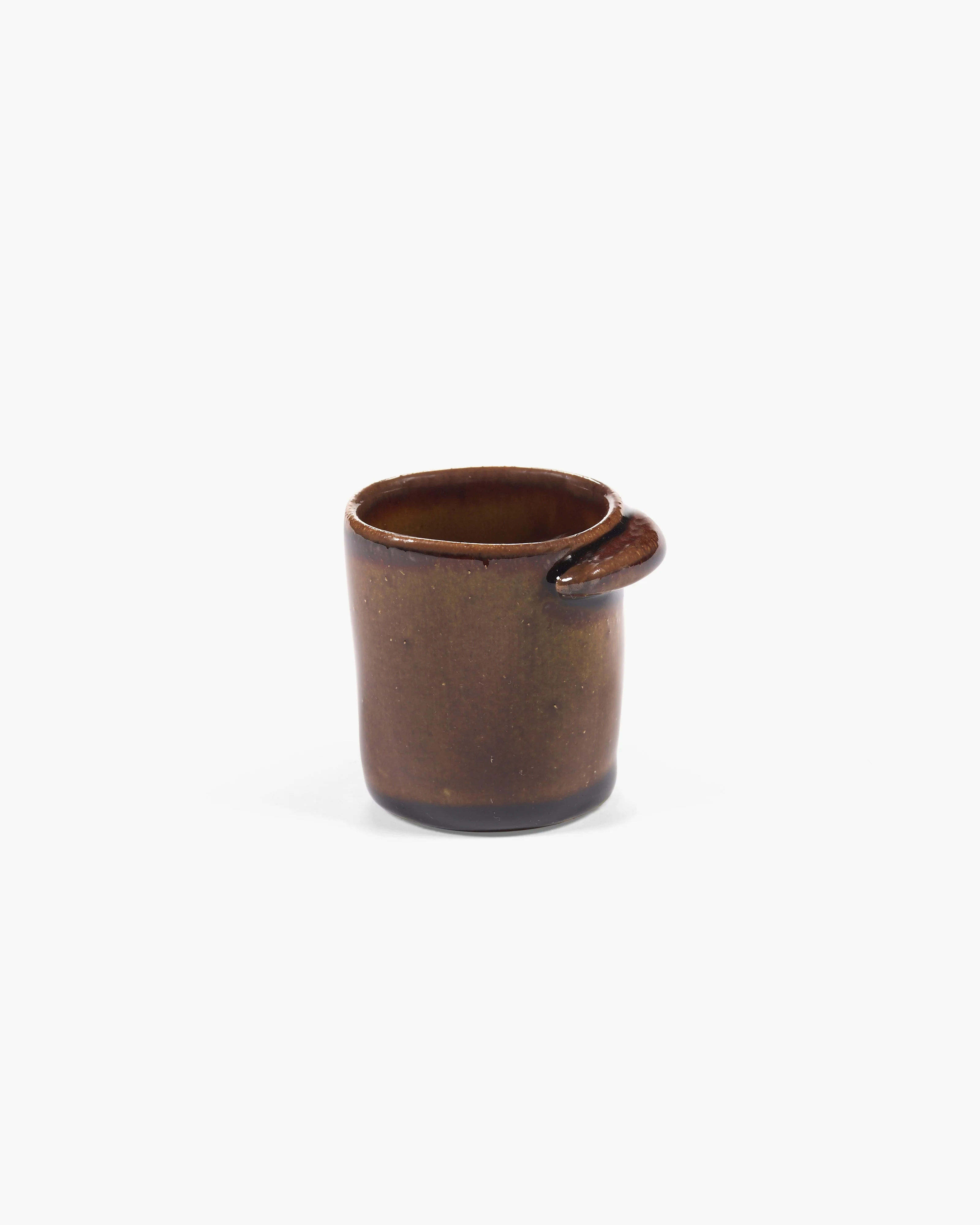 Serax Espressotas Out of Lines Ocher  - 5.2x5.6 cm  - zonder Oor - by Uncharted