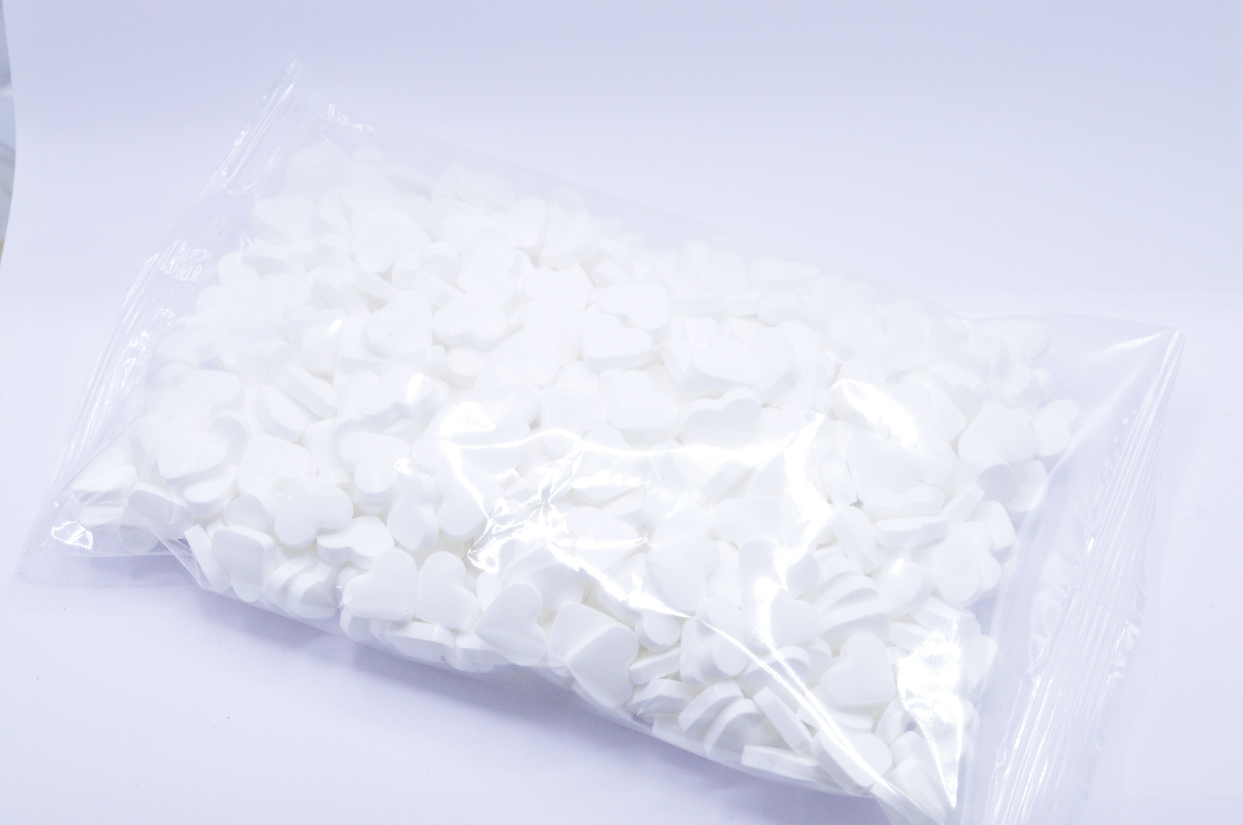 Candyville Snoep Hartjes Dextrose 500 g - Wit