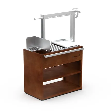 Barbecook Pedro Asado Barbecue Cortenstaal en RVS