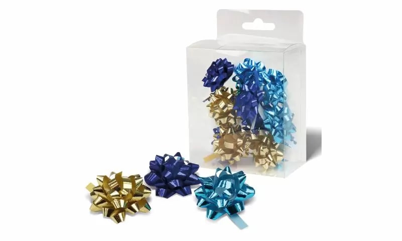 Cadeaustrikken Midnight Blue X-mas 35mm set 12 stuks