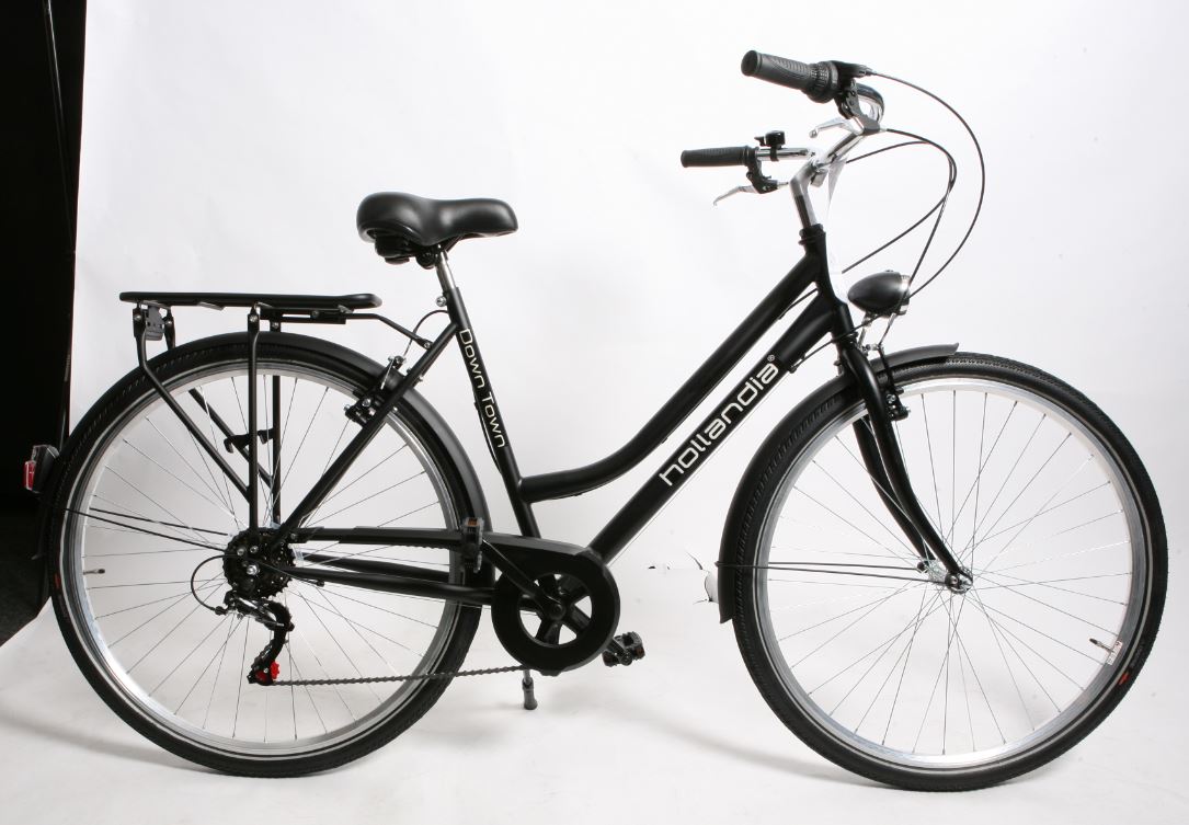 Hollandia Down Town Damesfiets Jet Black