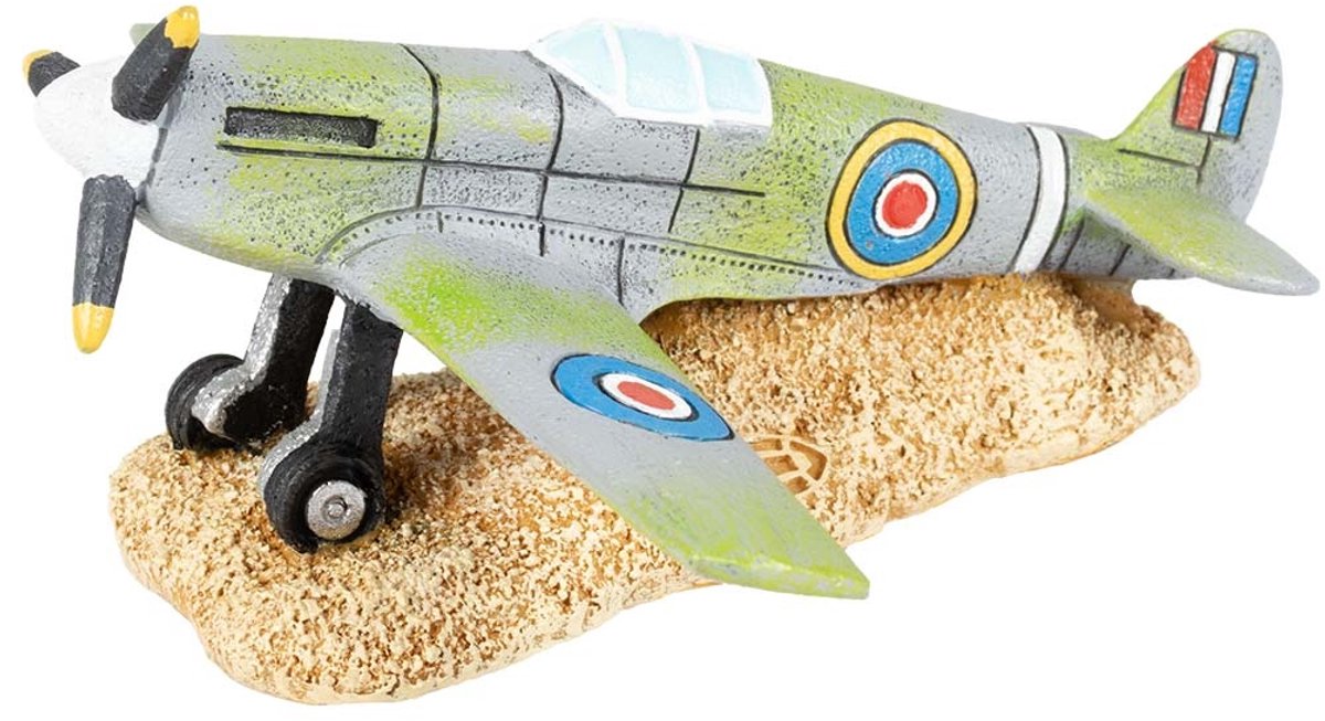 Aqua Della Vliegtuig voor Aquarium Spitfire 14x12x6 cm
