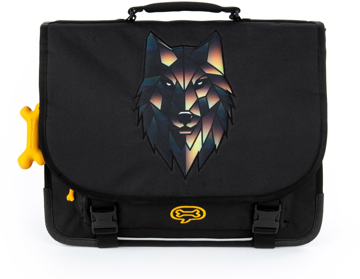 STONES and BONES Boekentas Cedar PL 18l Wolf Black 40.5x25x30.5 cm