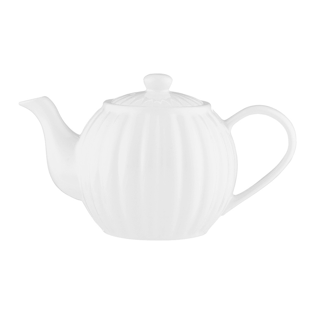 Price&Kensington Theepot Luxe Wit 1.1l voor 6 Kopjes - Aardewerk