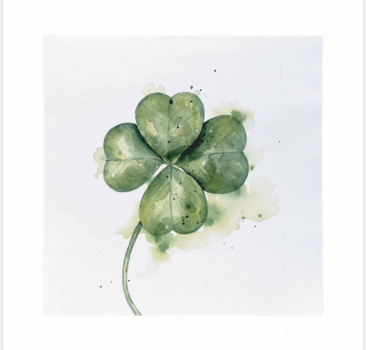 Sögne Lunchservetten Klavertje Vier 6x16 cm 20 stuks - Clover