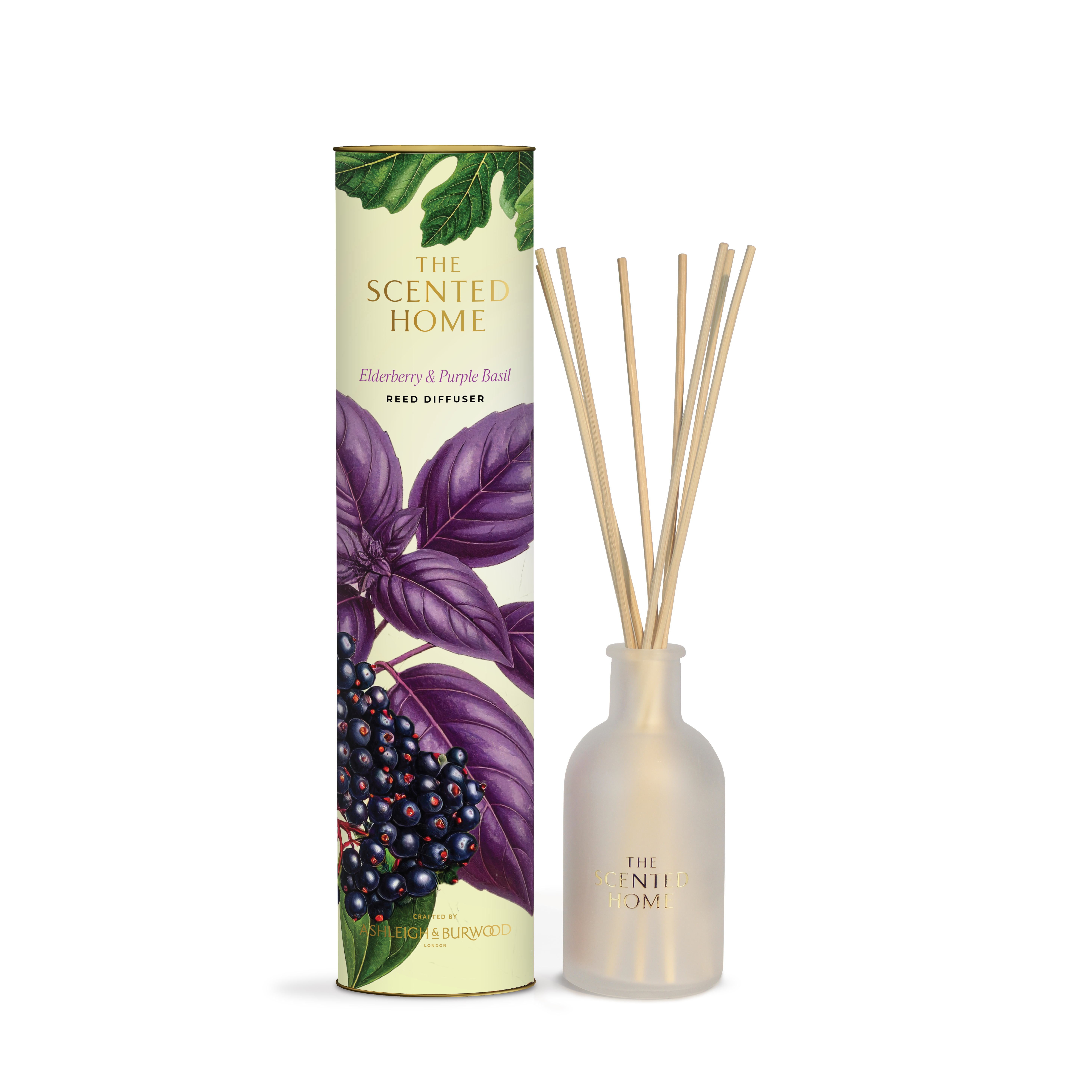 Ashleigh & Burwood Geurdiffuser The Scented Home 150ml Elderberry & Purple Basil