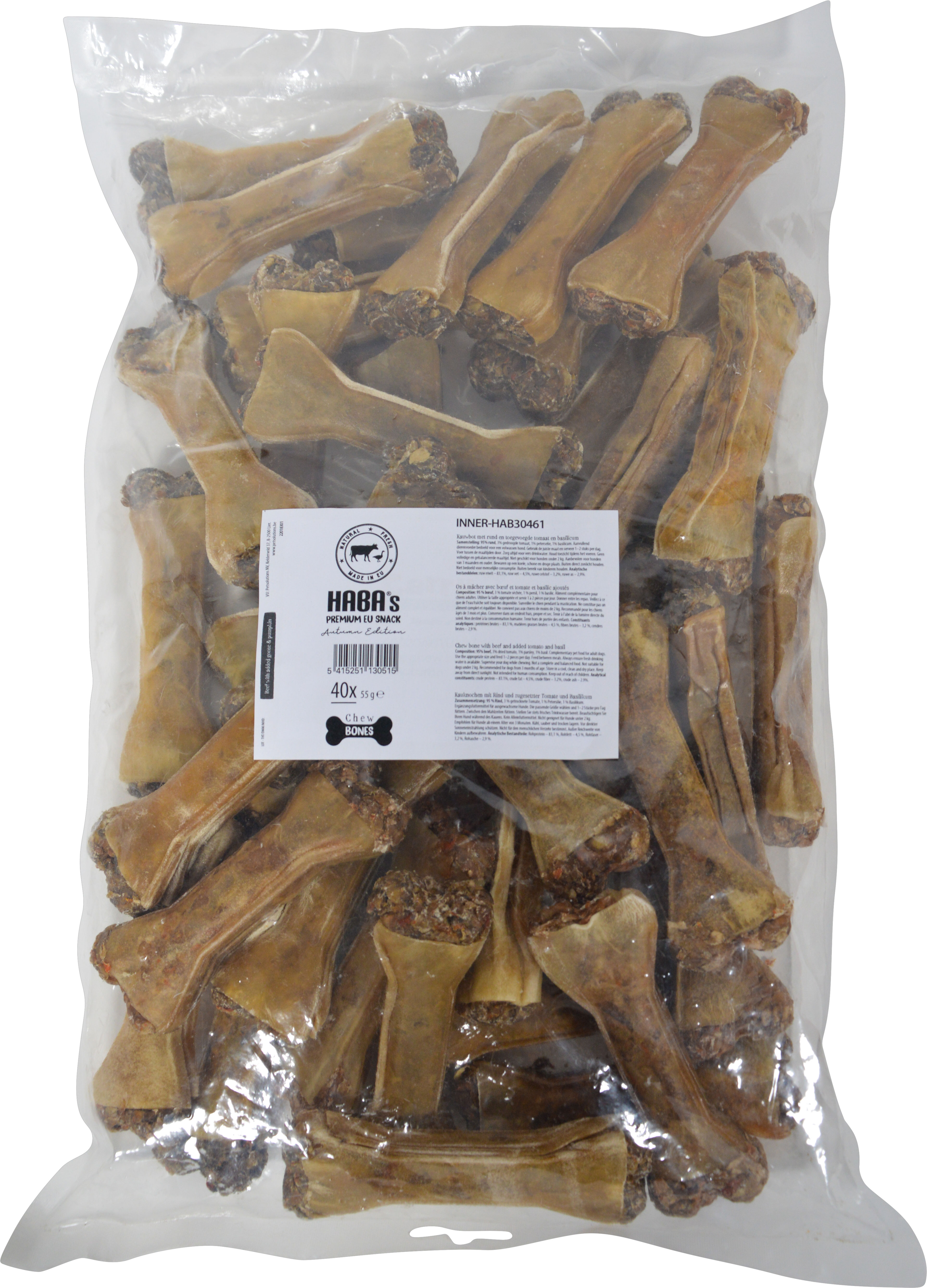 Haba's Chew Kauwbot Rund met Gans en Pompoen S 55 g