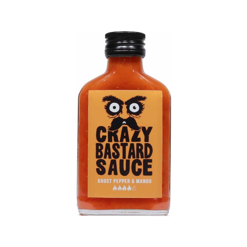Crazy Bastard Sauce Pikante Saus Ghost Pepper & Mango 100ml