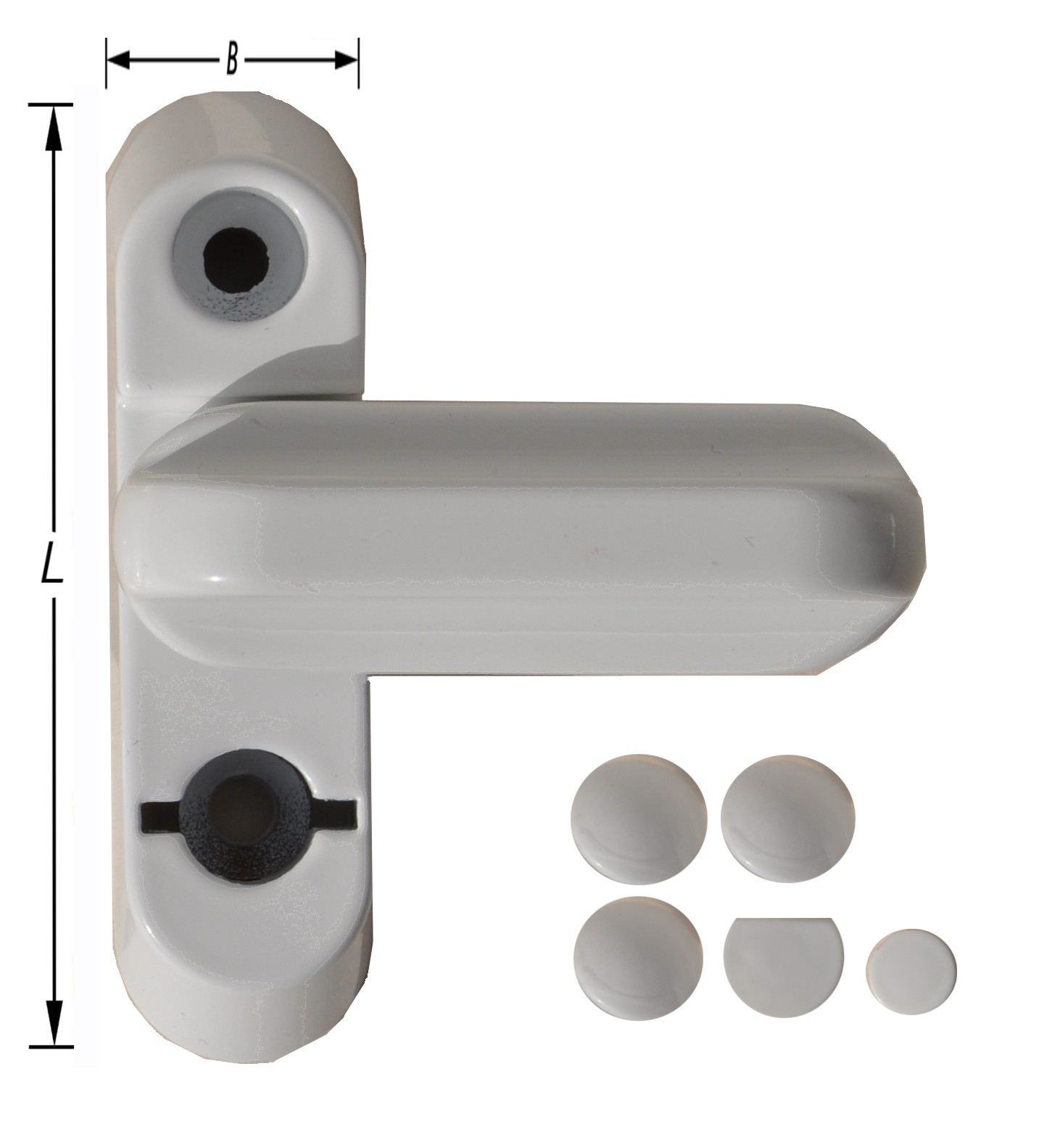 Pacostar Raamgrendel voor Draairaam Wit 20x75 mm