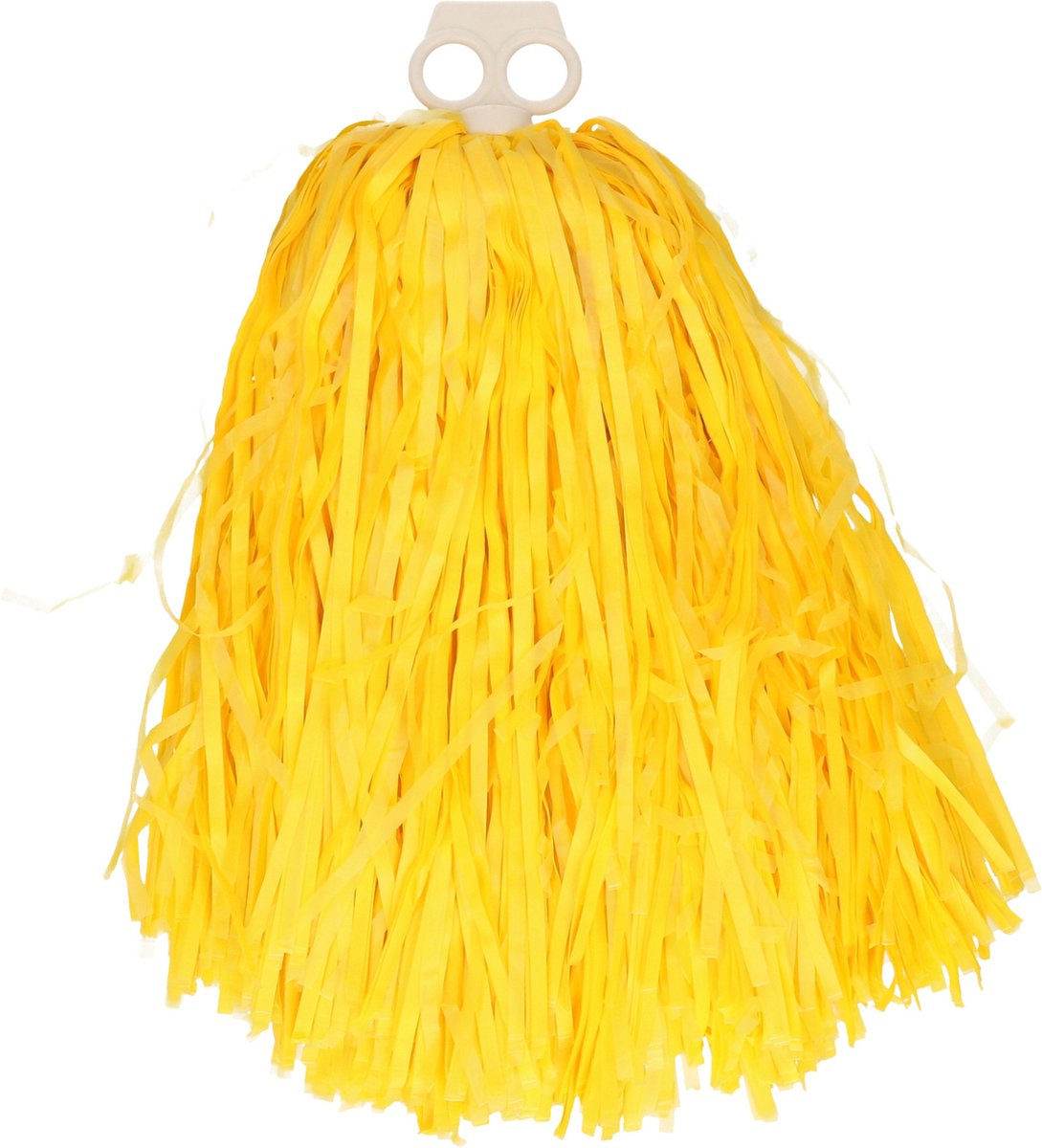 Pompom met Handvat Geel