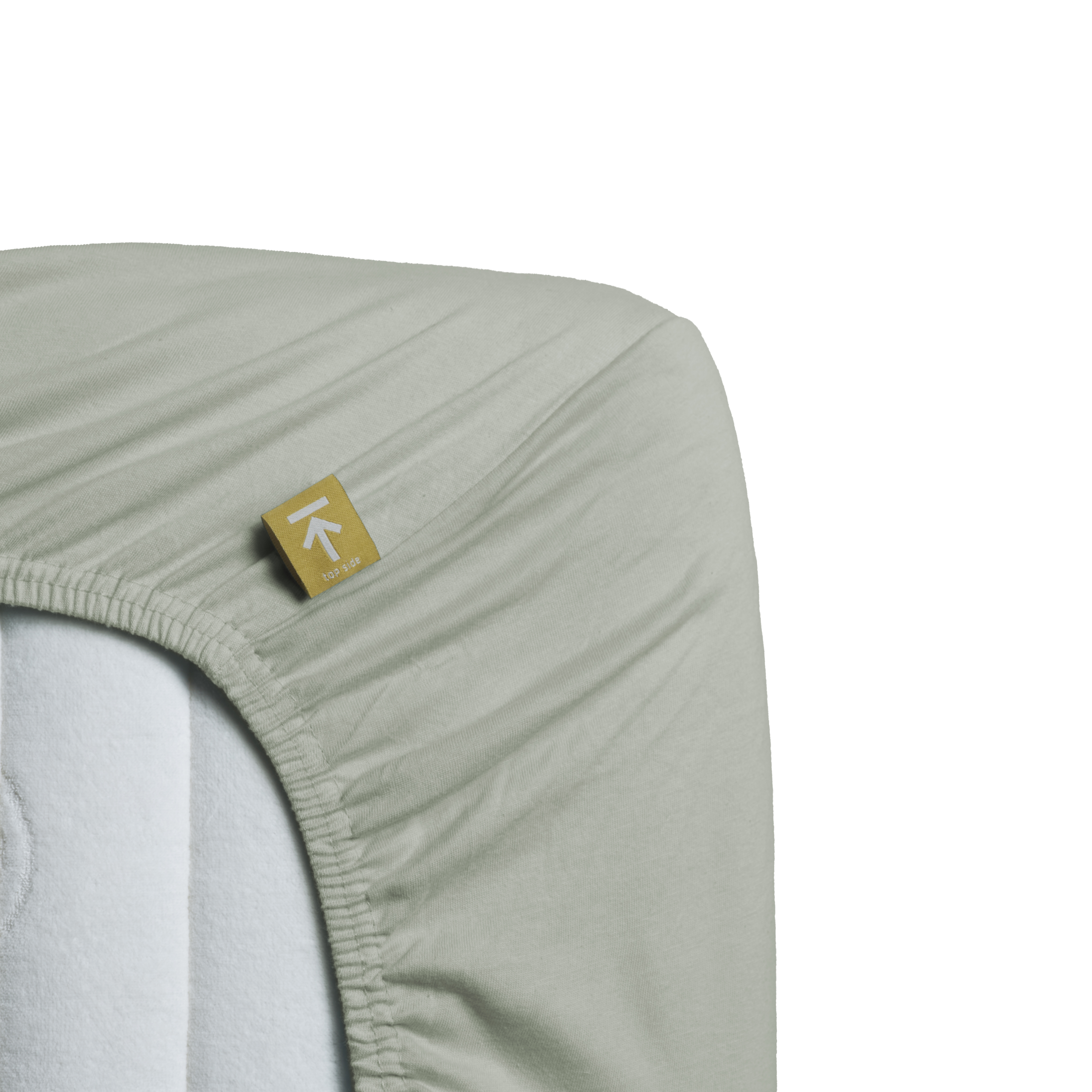 Beddinghouse Hoeslaken Jersey Grey Green 90x200/220 cm Katoen