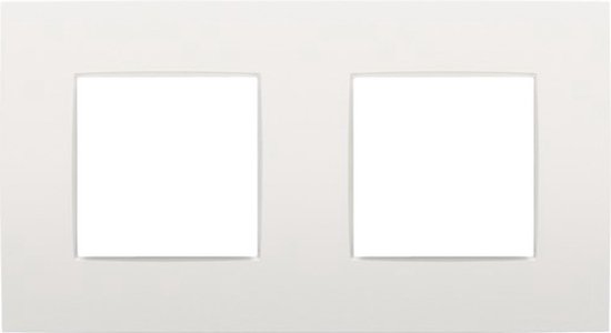 Niko Intense Afdekplaat 2-voudig Wit Horizontaal