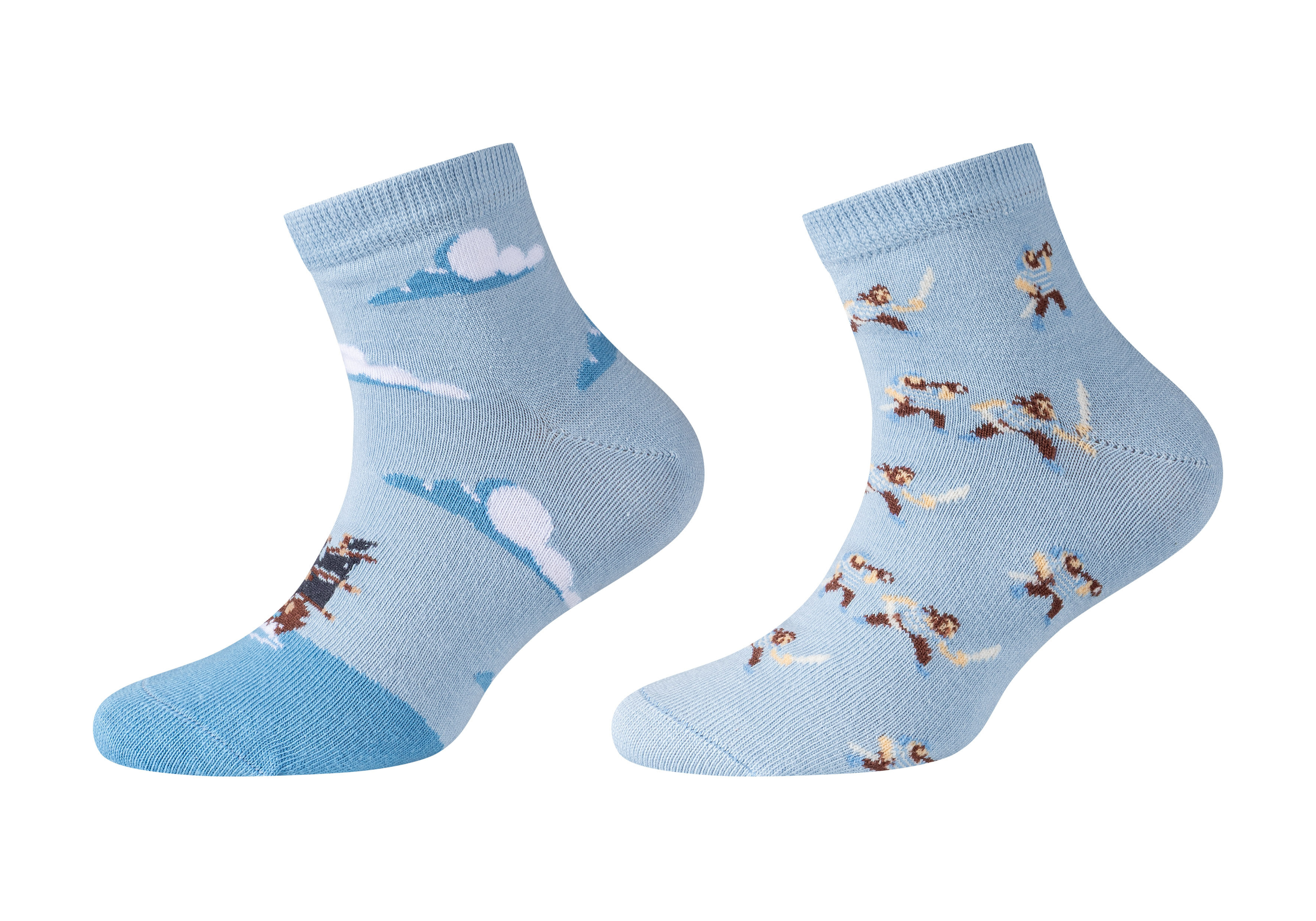 Flip Socks Quarter Sokken Kids Motif 2 paar Pirates - maat 23/28