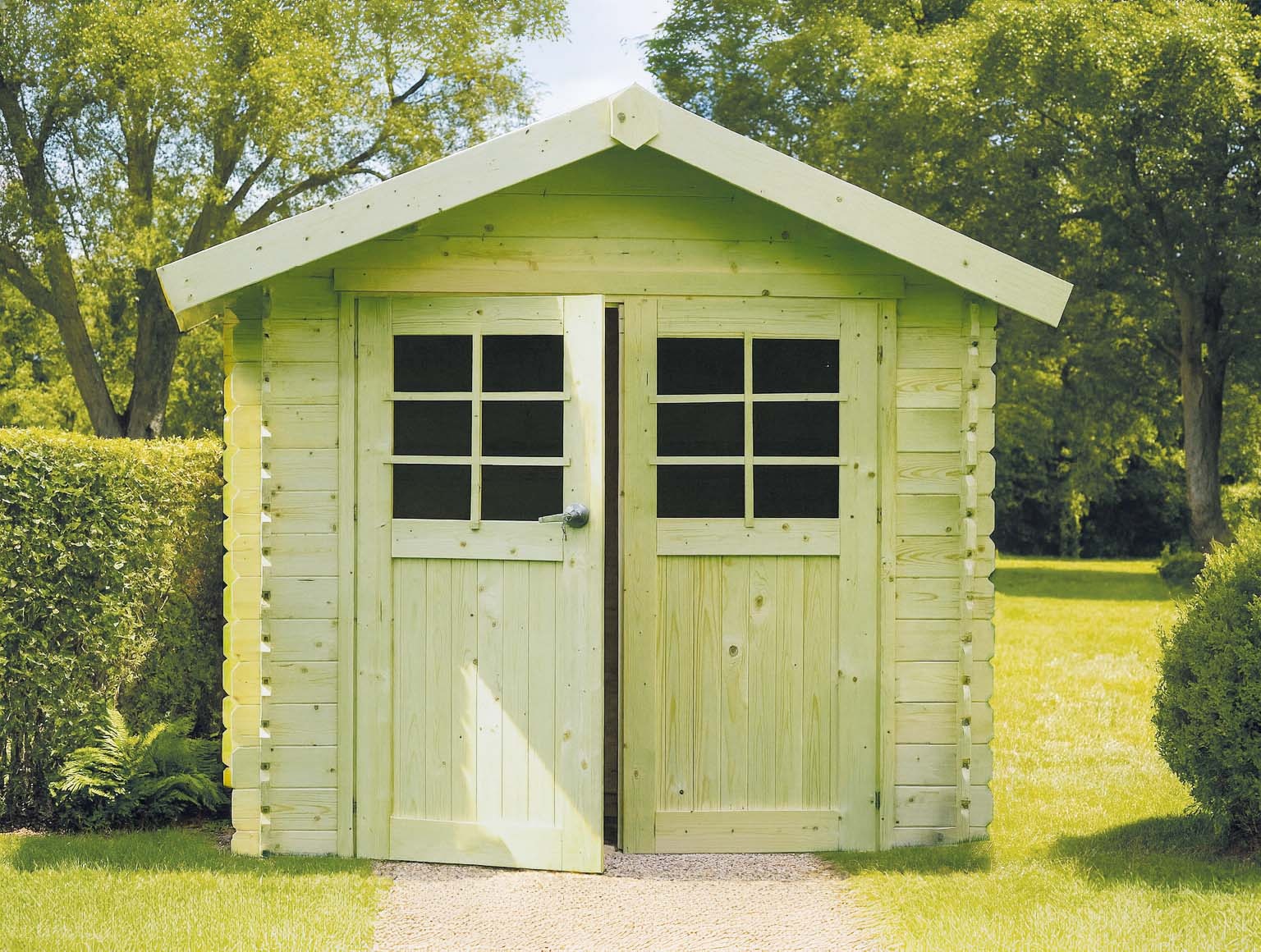 Solid Tuinhuis Chartres 
2980 x  2380 - 390 mm 
28 mm - Geïmpregneerd