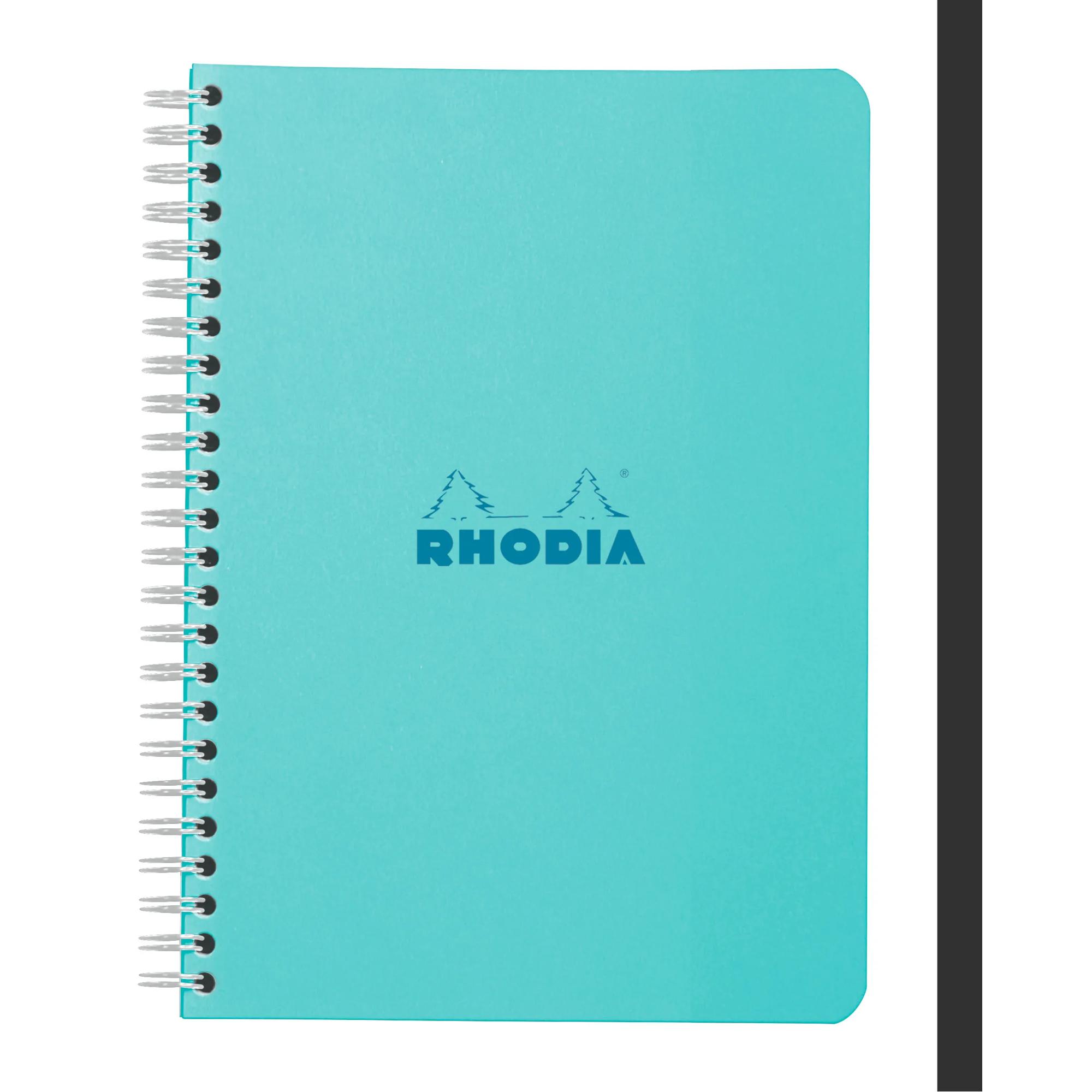 Rhodia Notitieboek A5 Color Azuurblauw Spiraal 160 vel Geruit