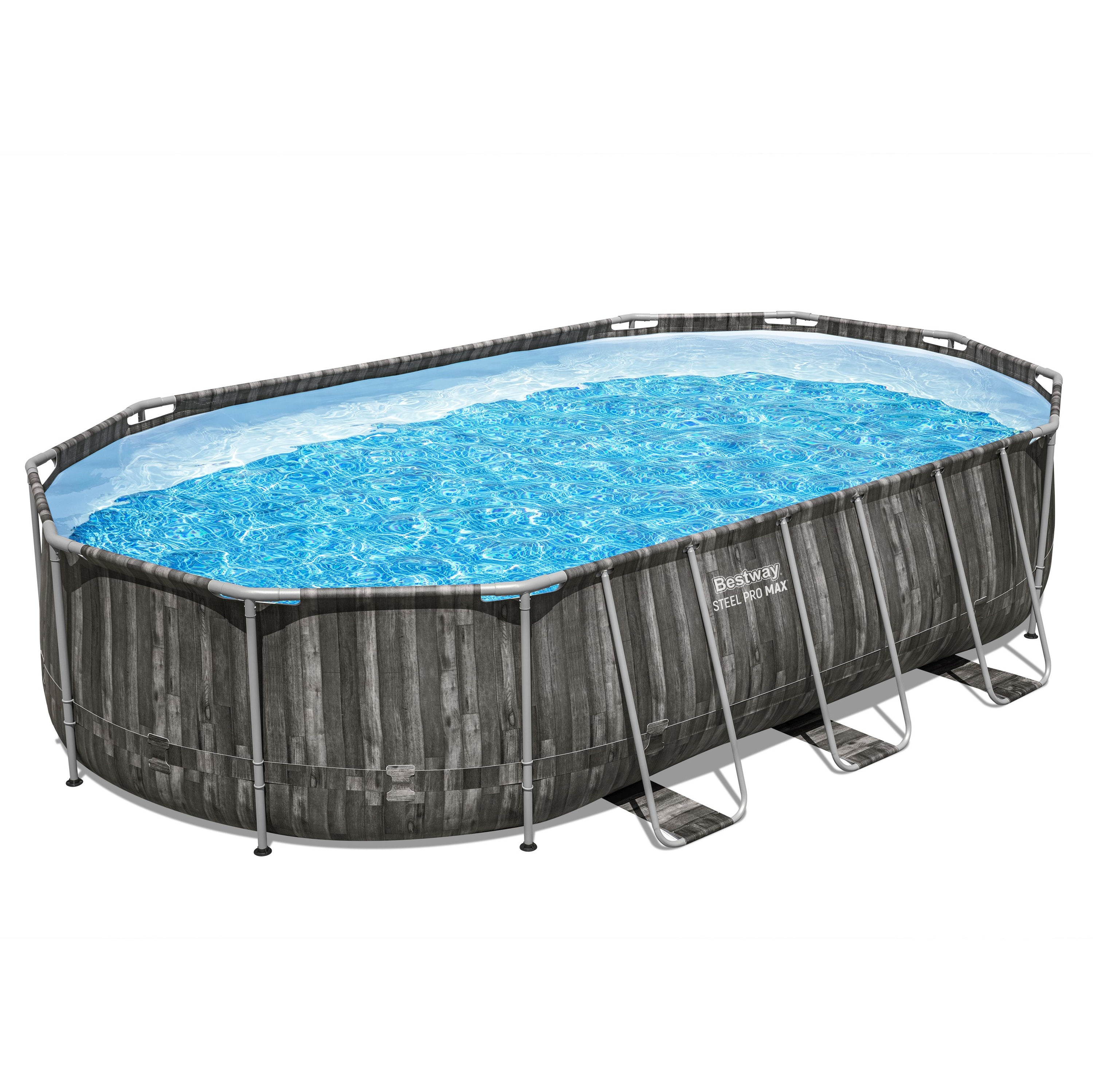 Bestway Power Steel Zwembad Ovaal 610x366x122cm
