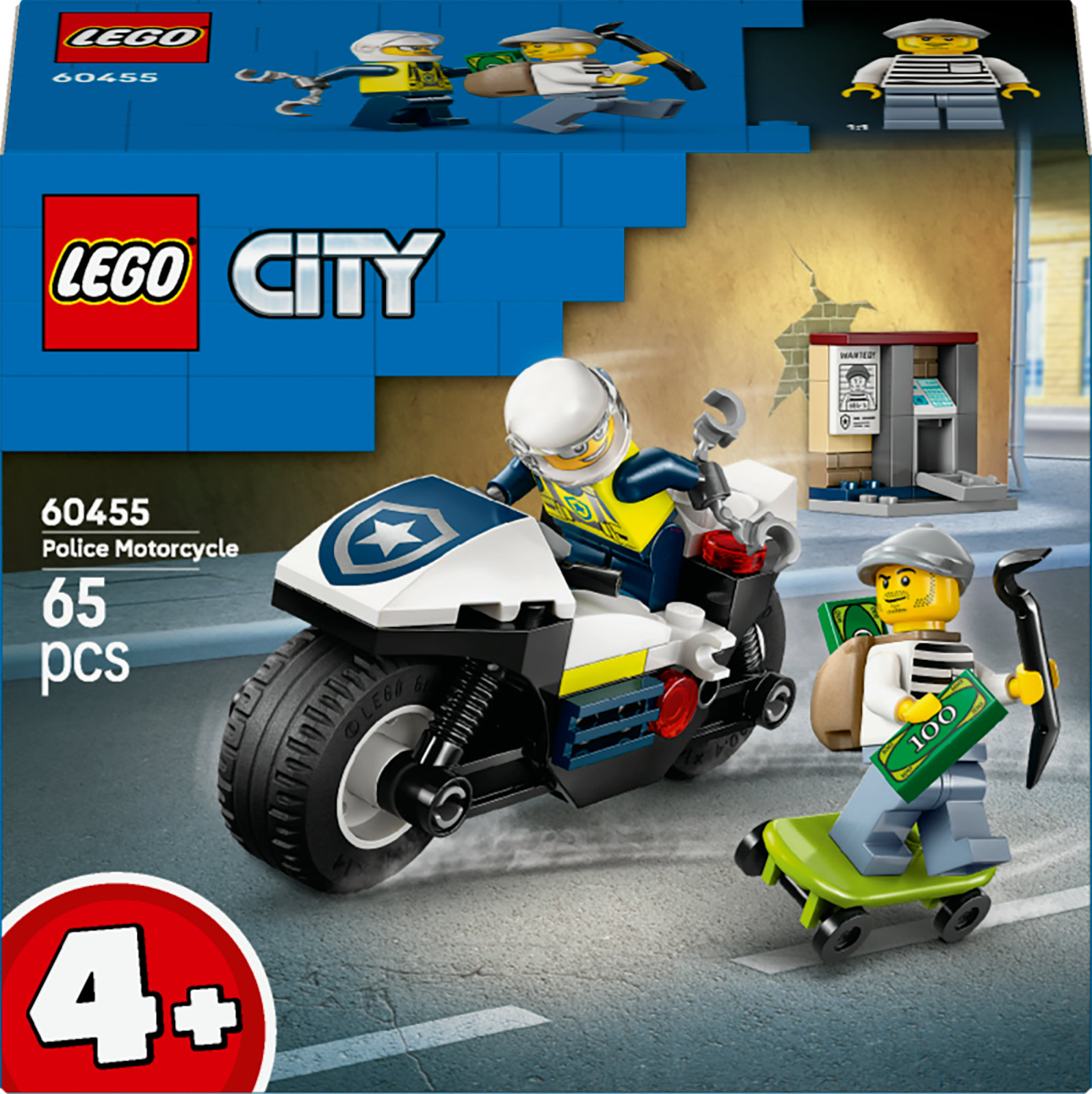 Lego City Police 60455 Achtervolging op politiemotor