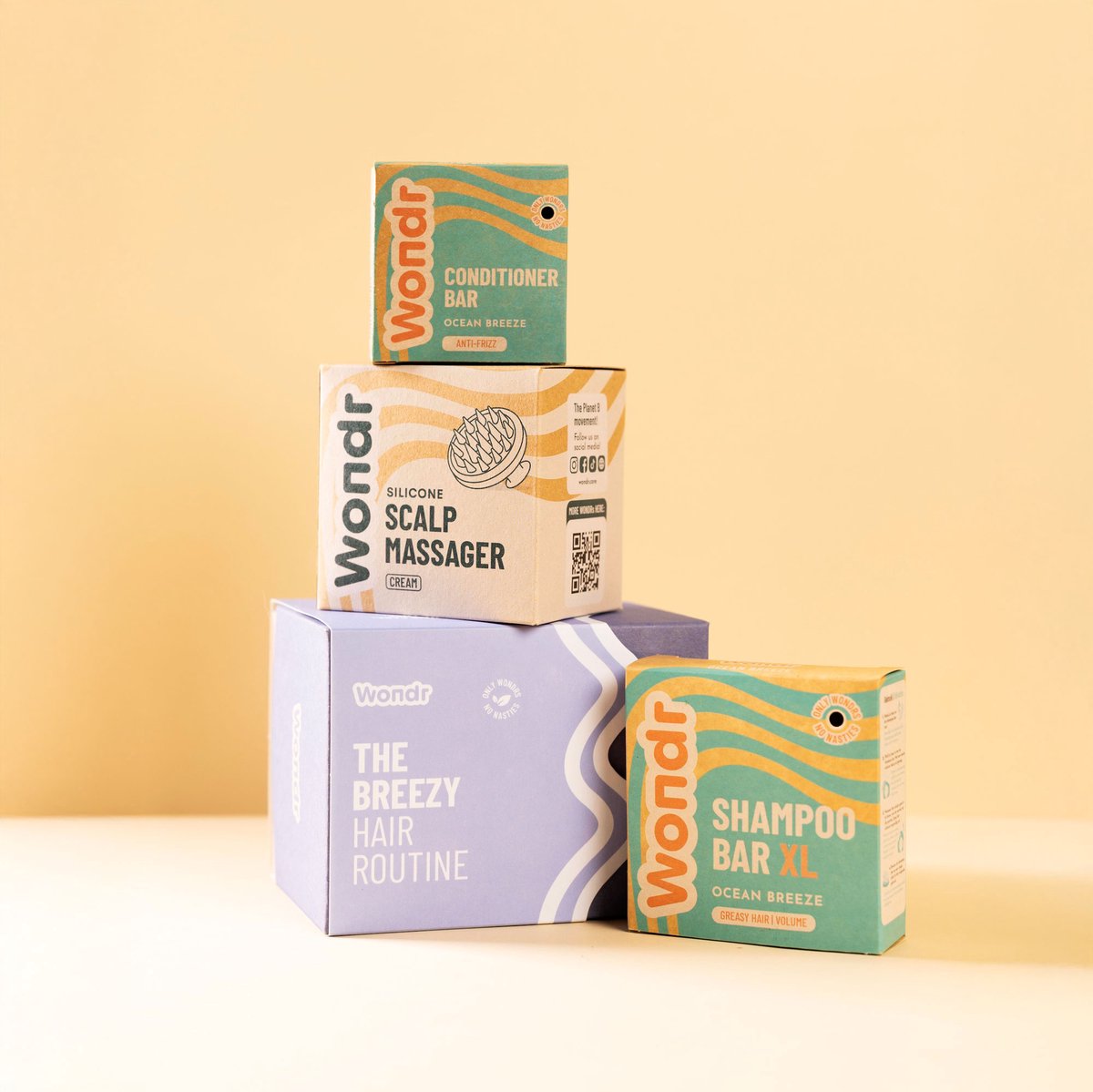WONDR Gift Set The Breezy Hair Routine - Volume