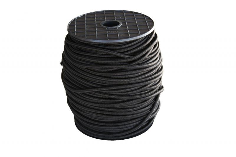 Ledent Elastiek 6 mm Zwart Prijs per meter