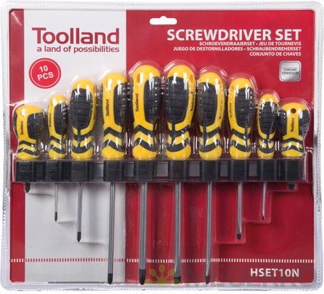 Toolland Schroevendraaierset 10-delig