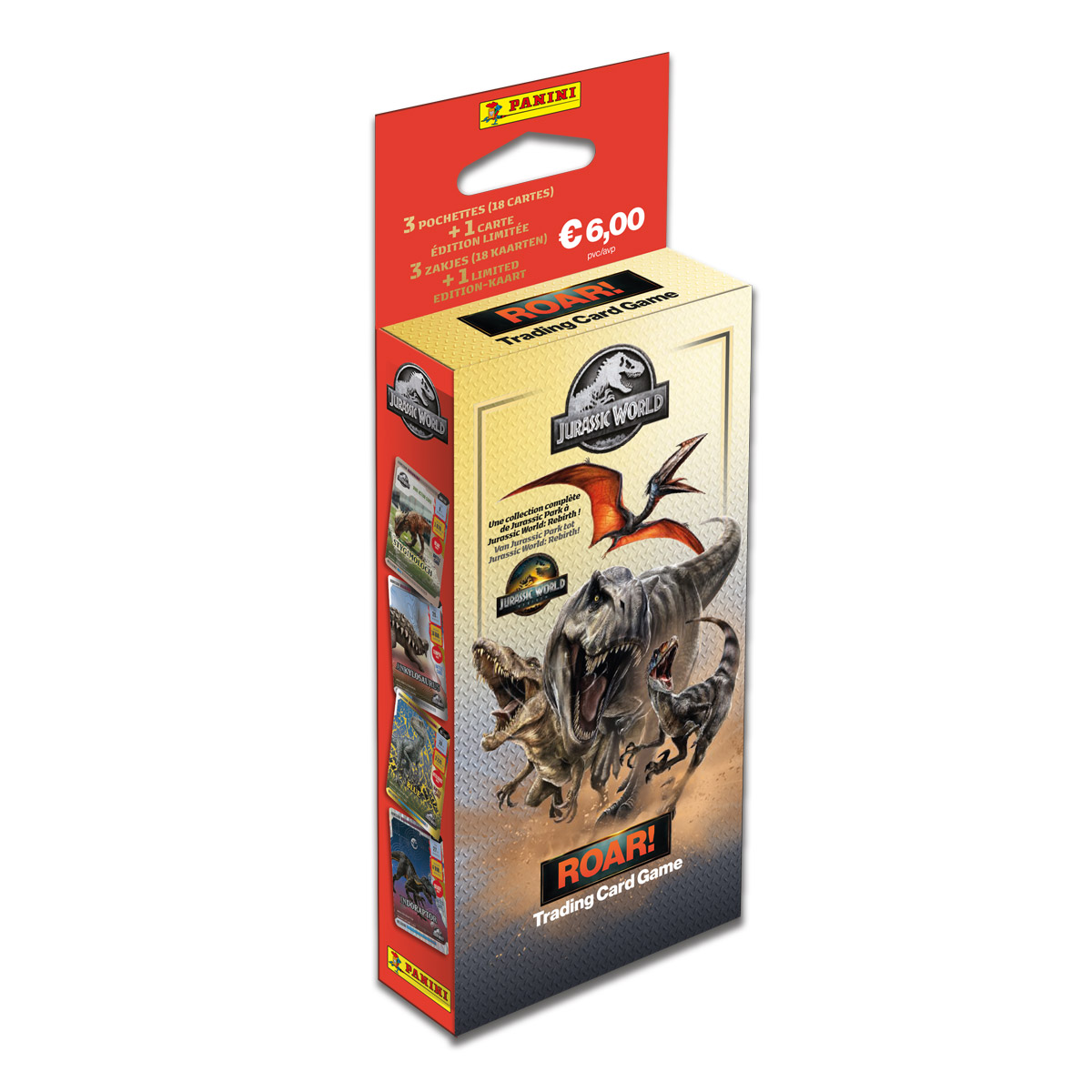 Panini Blister 3 Zakjes + 1 Lim Ed Trading Card Jurassic World Movie