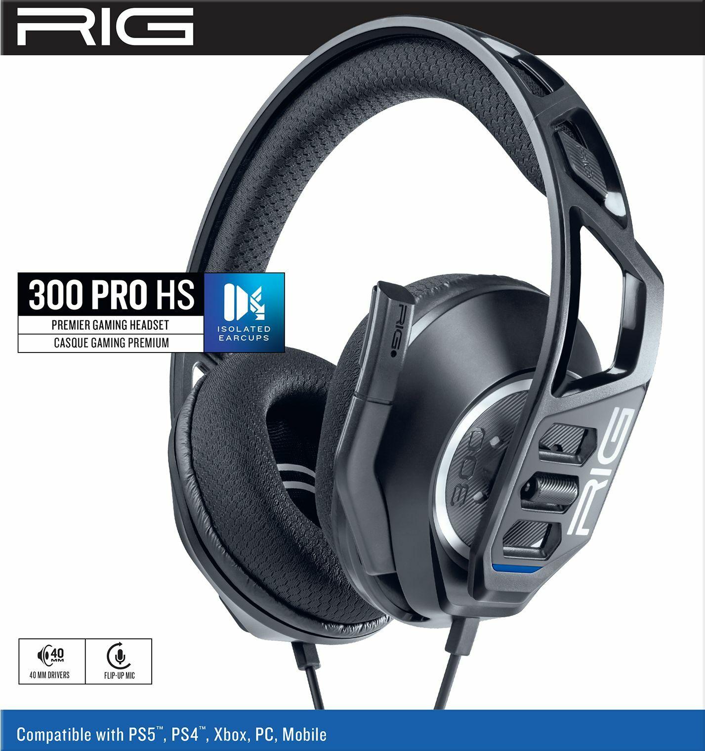 Nacon RIG 300Pro HS Headset PS4-PS5 Black