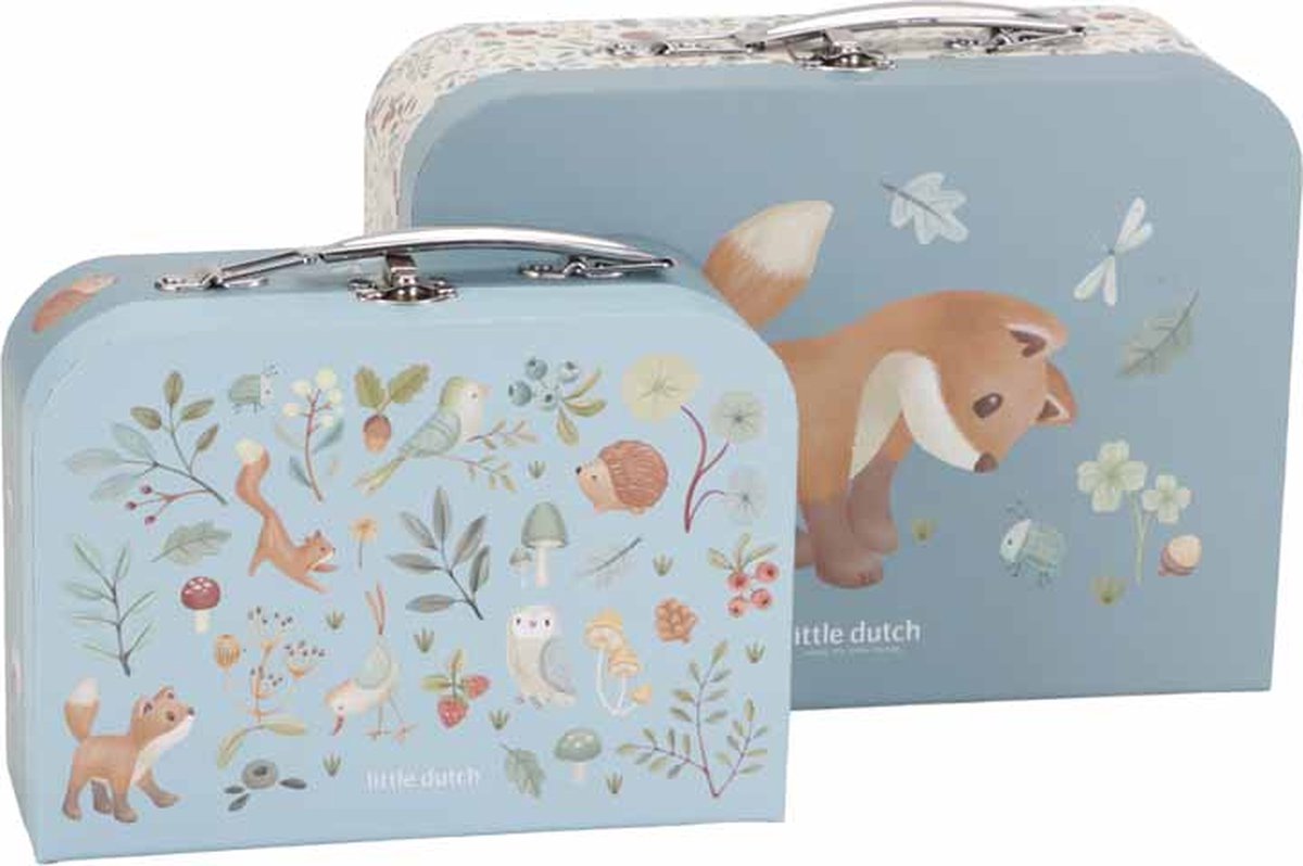 Little Dutch Kofferset Forest Friends Blauw