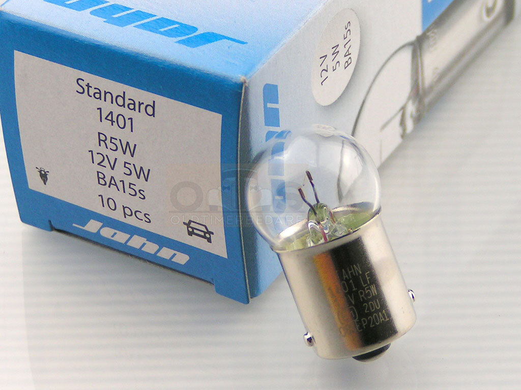 Lamp 12V 5W ba15s 2 stuks