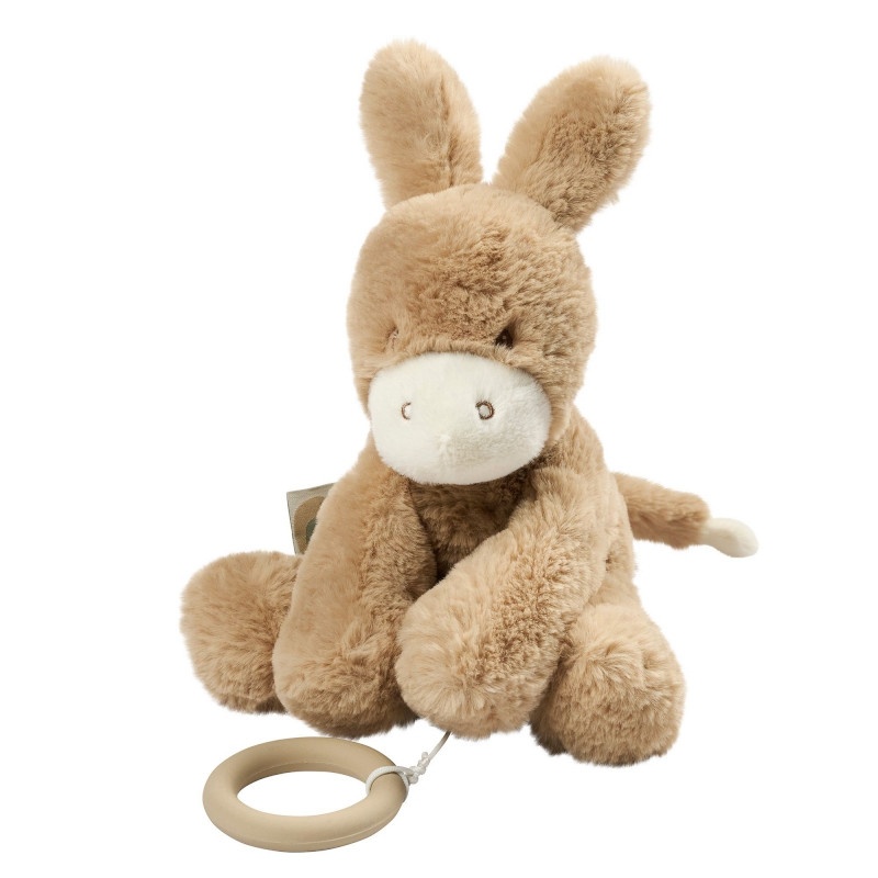 Nattou Knuffel Loulou Muziek Ezel Karamel 30 cm