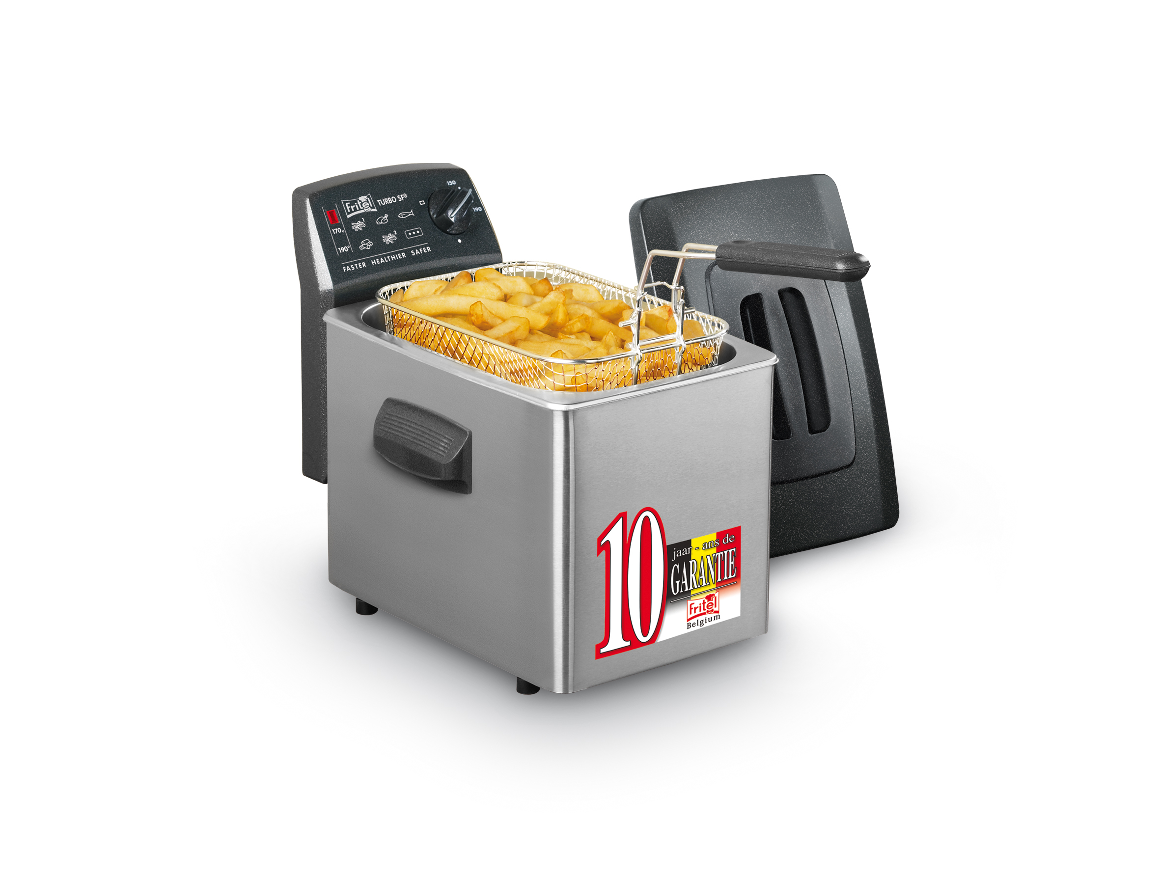 Fritel Turbo SF 4350 - 4 l - 2800 W Rechthoekige Friteuse met Koude Zone