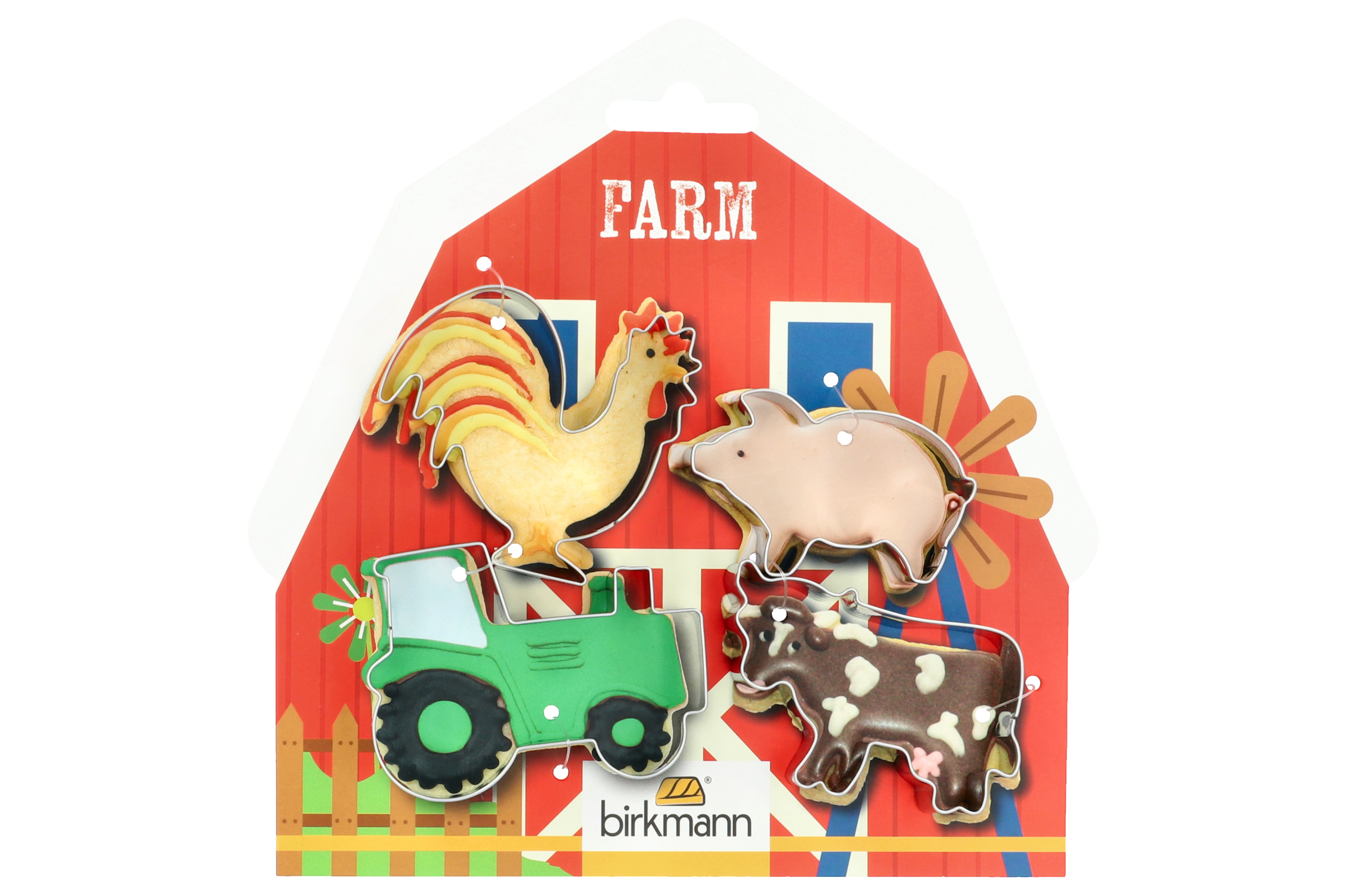 Birkmann Uitsteekvorm Boerderij set 4 stuks