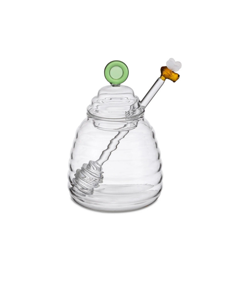 La Porcellana Bianca Honingpot Apiflora 400ml met Lepel