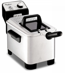Moulinex Easy-Pro Friteuse AM338070 RVS-Zwart 3 Liter, 2200 watt, filterdeksel