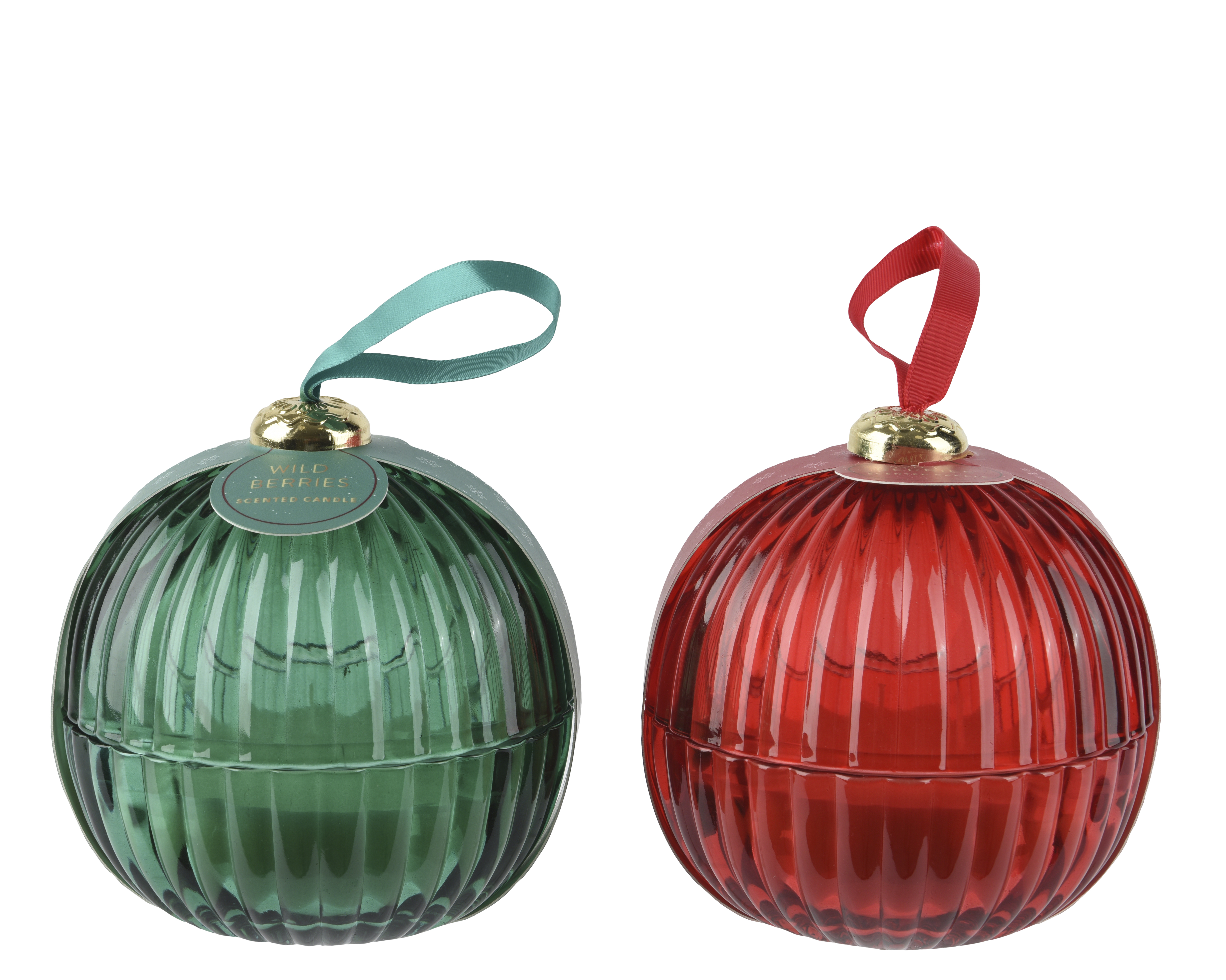 Geurkaars Forest Cabin/Wild Berry 11x11.5 cm - Glas - 15 Branduren - assorti - prijs per stuk