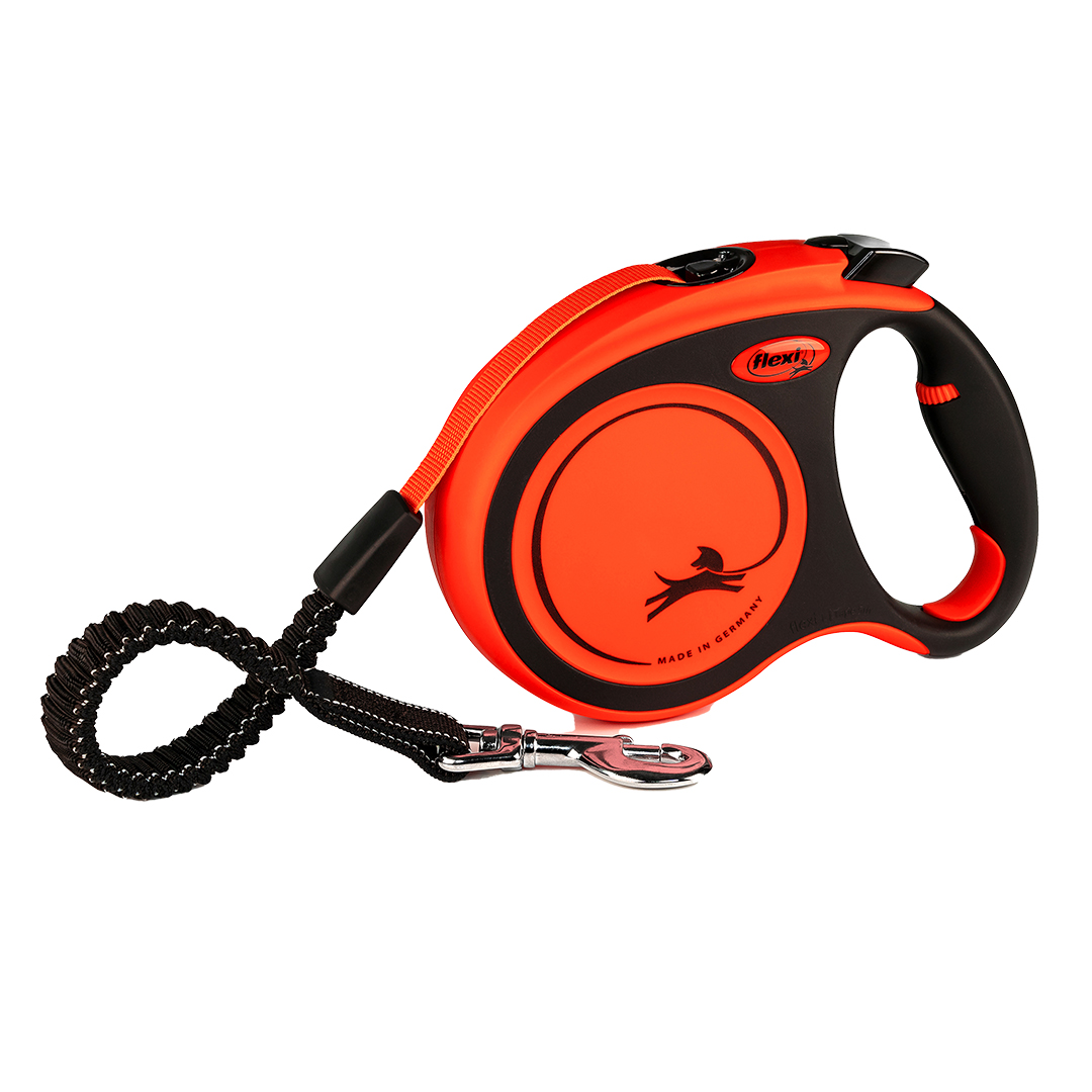 Flexi Xtreme Lint 8 m Oranje/Zwart Large