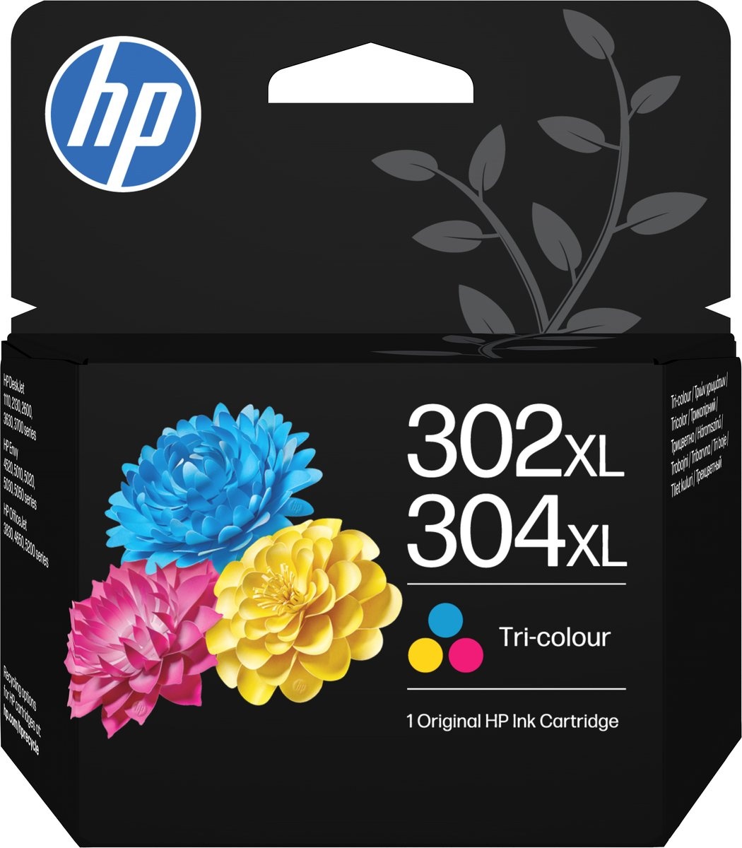 HP 302XL / 304XL Printer Cartridge Inkjet Tri-Color